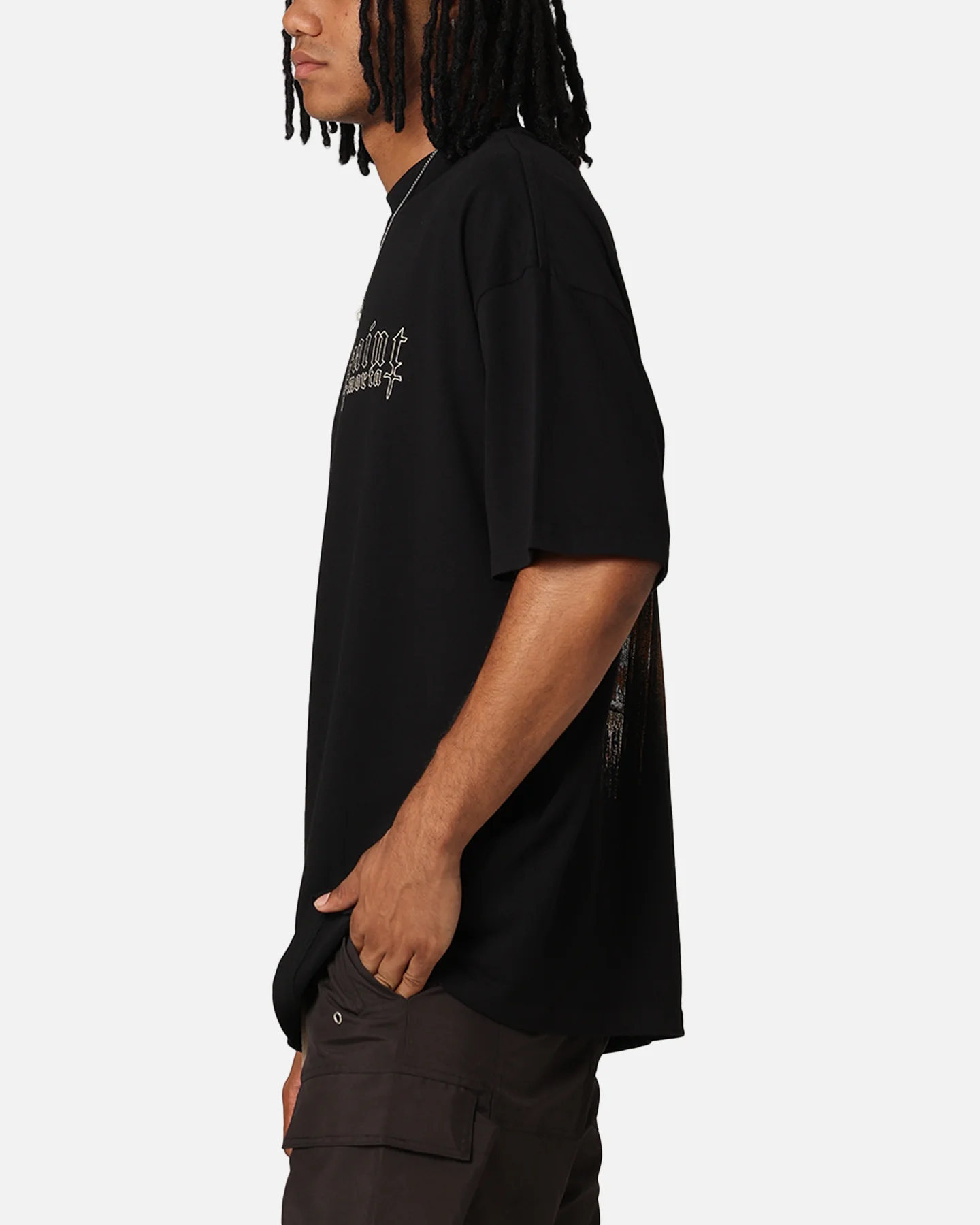 Saint Morta Divine Reverence T-Shirt Black - Image 6
