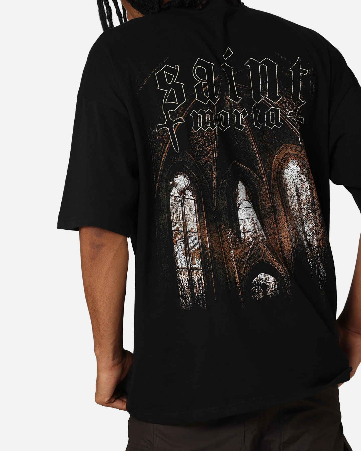 Saint Morta Divine Reverence T-Shirt Black - Image 7