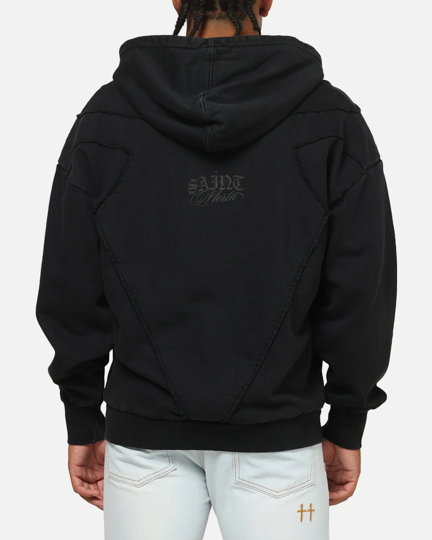 Saint Morta Divinity Zip Hoodie Vintage Black
