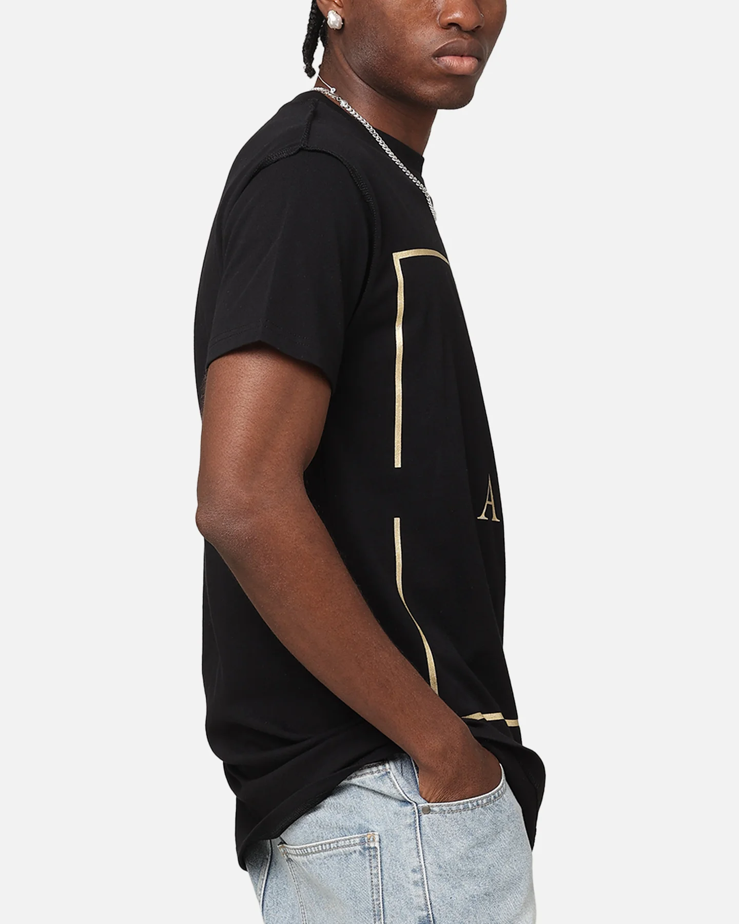 Saint Morta Division Lafayette T-Shirt Black/Gold - Image 4