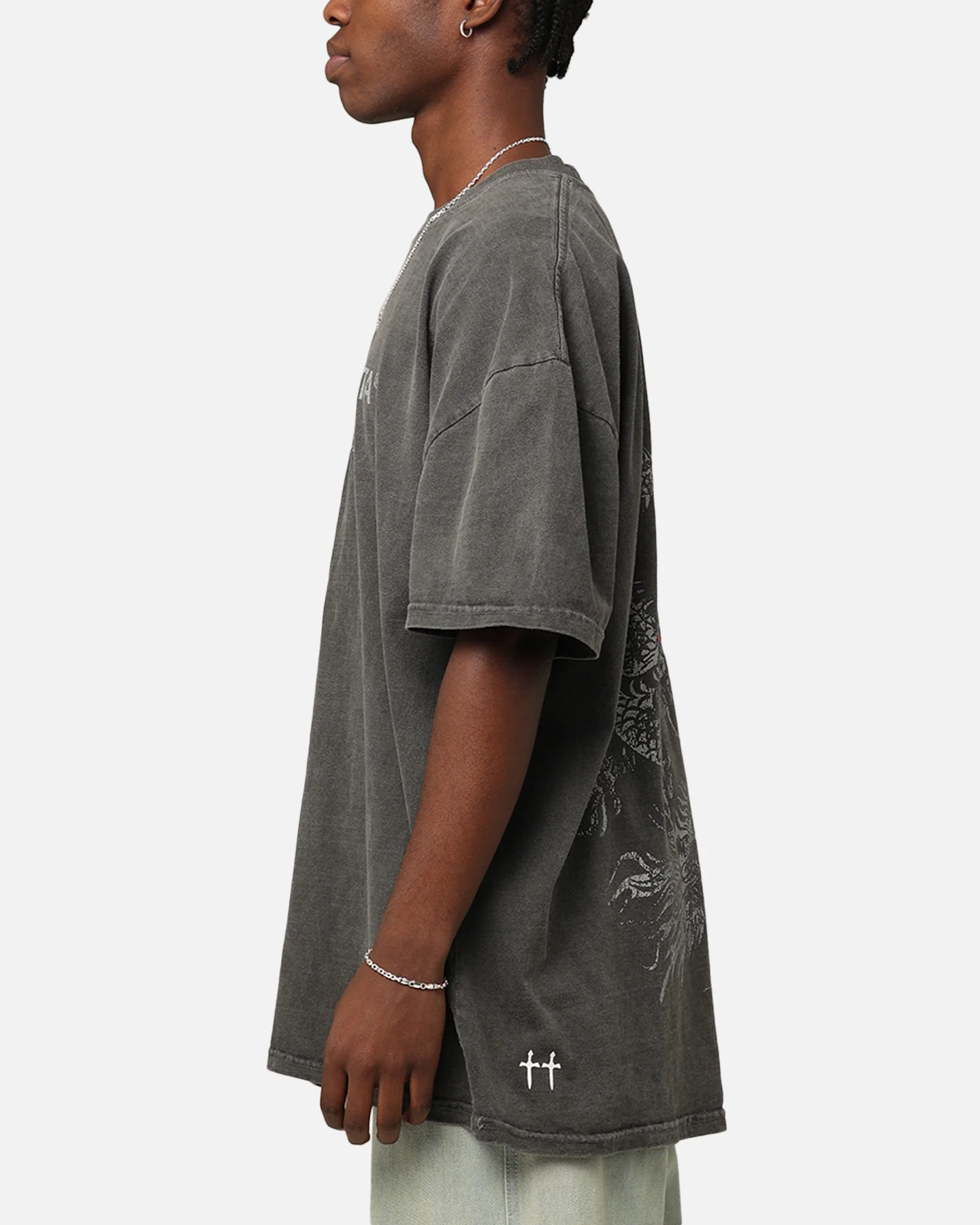 Saint Morta Dragon T-Shirt Black Wash - Image 6
