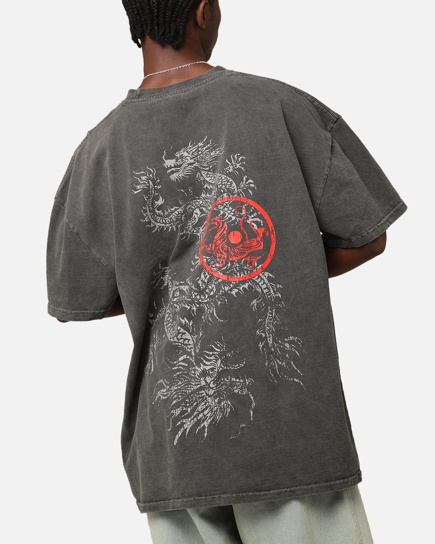 Saint Morta Dragon T-Shirt Black Wash - Image 8