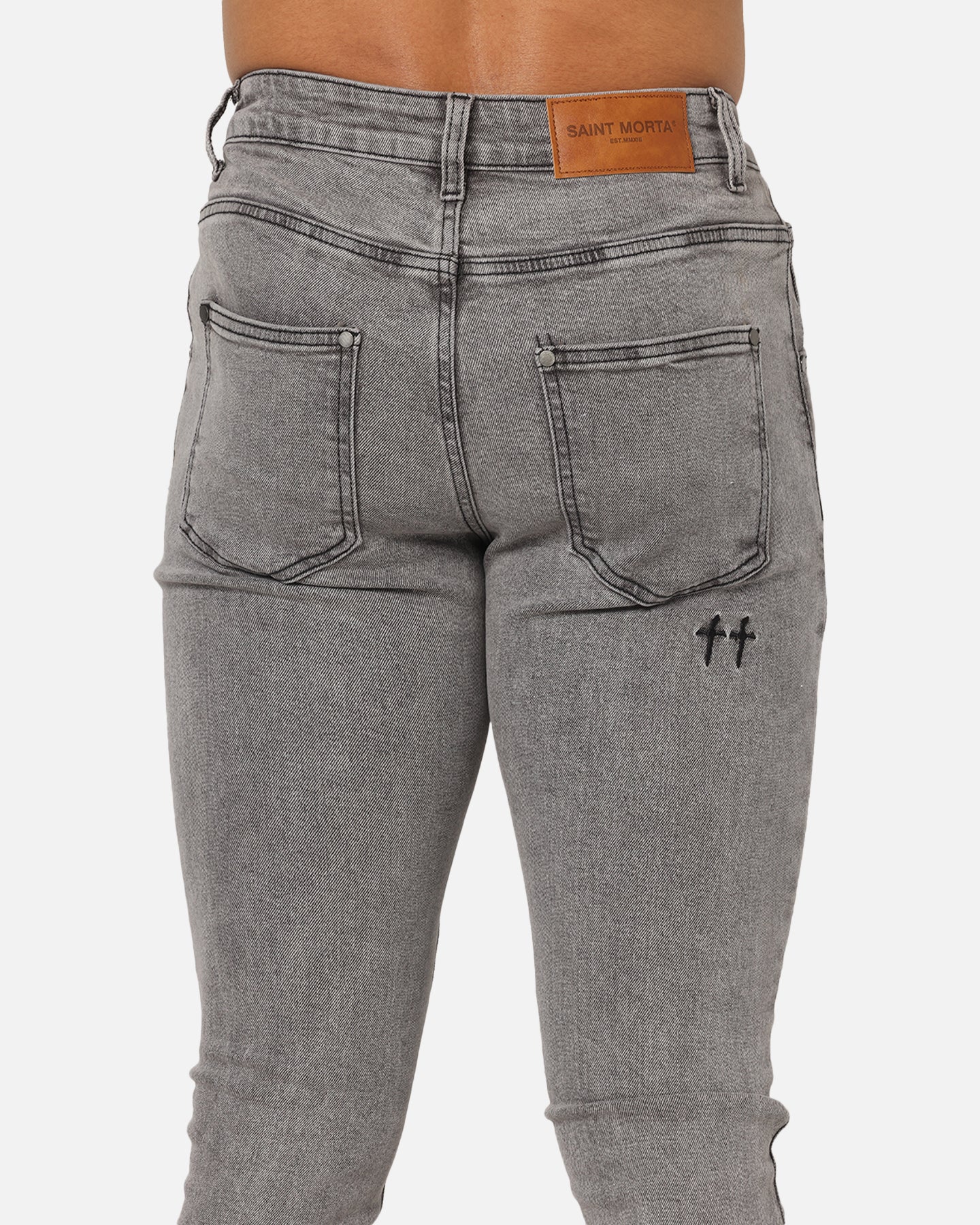 Saint Morta Dynasty Jeans Sulphur Grey - Image 8
