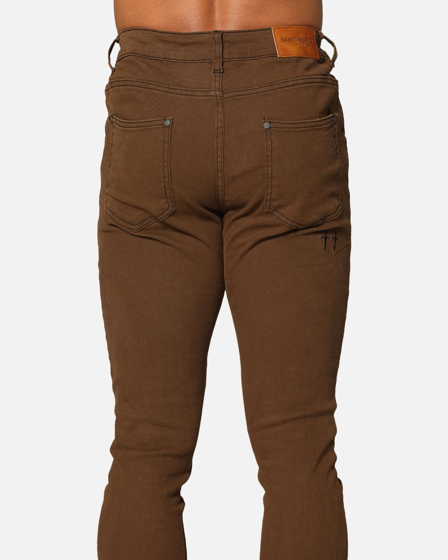 Saint Morta Dynasty Jeans Vintage Brown - Image 8