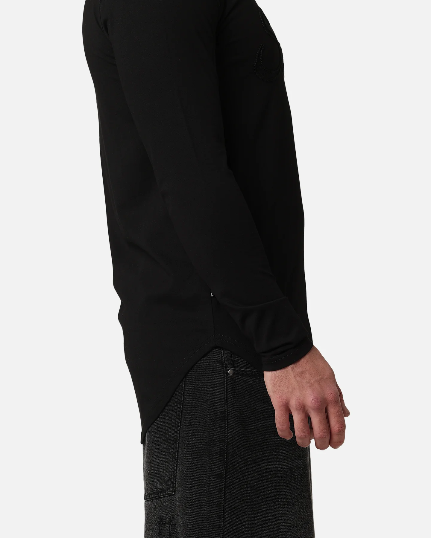 Saint Morta El Duplo Scribere Long Sleeve T-Shirt Black - Image 7