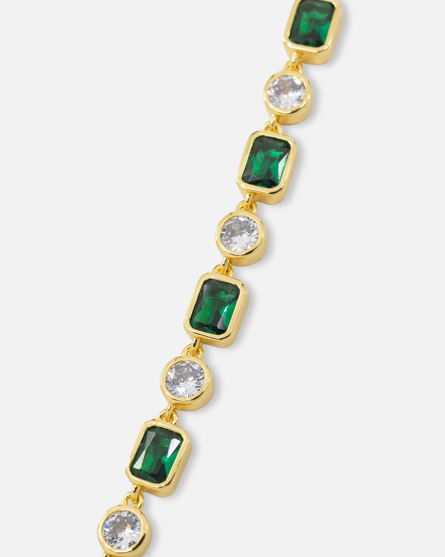 Saint Morta Emerald Cut Brilliant Chain Iced Gold/Emerald - Image 5