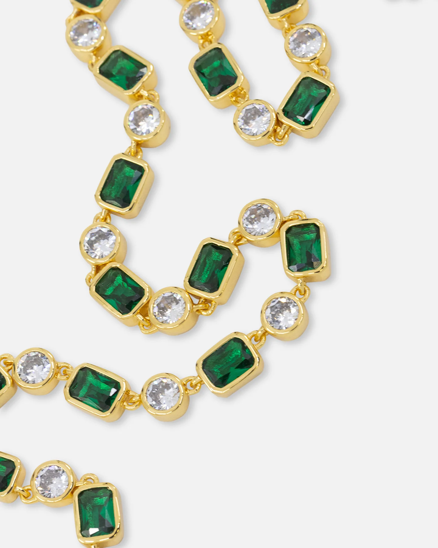 Saint Morta Emerald Cut Brilliant Chain Iced Gold/Emerald - Image 6