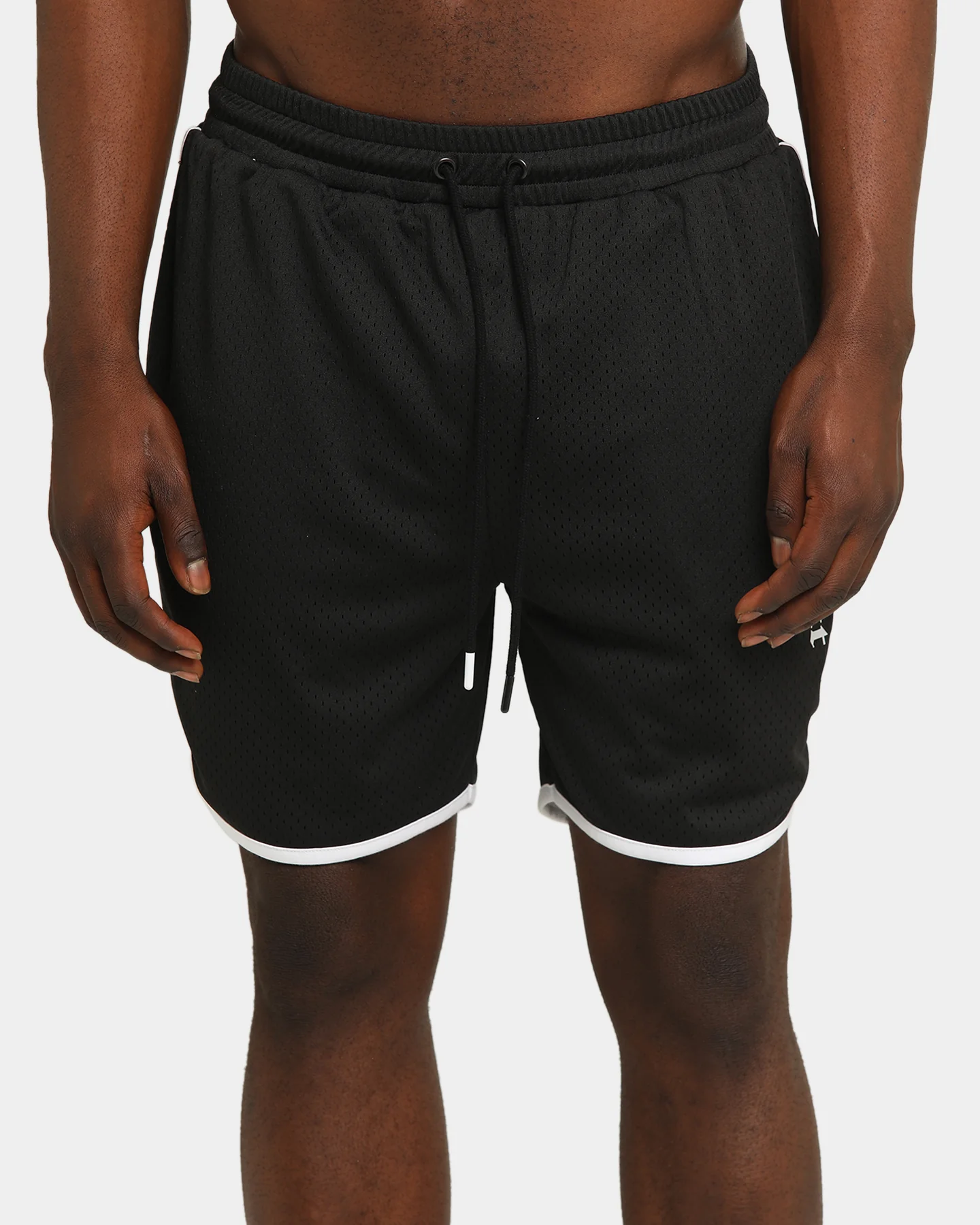 Saint Morta Era Mesh Basketball Short Black/White - Image 4