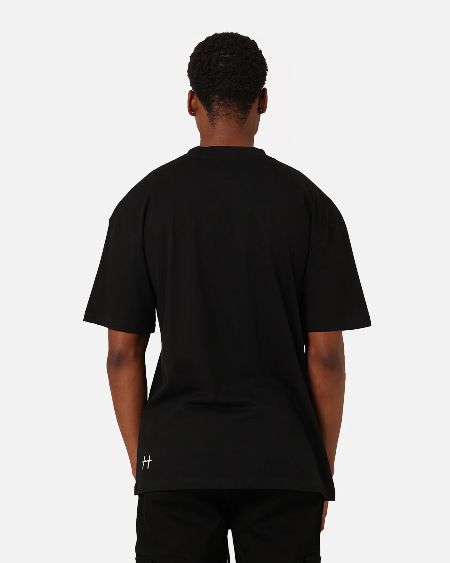 Saint Morta Faded T-Shirt Black - Image 4
