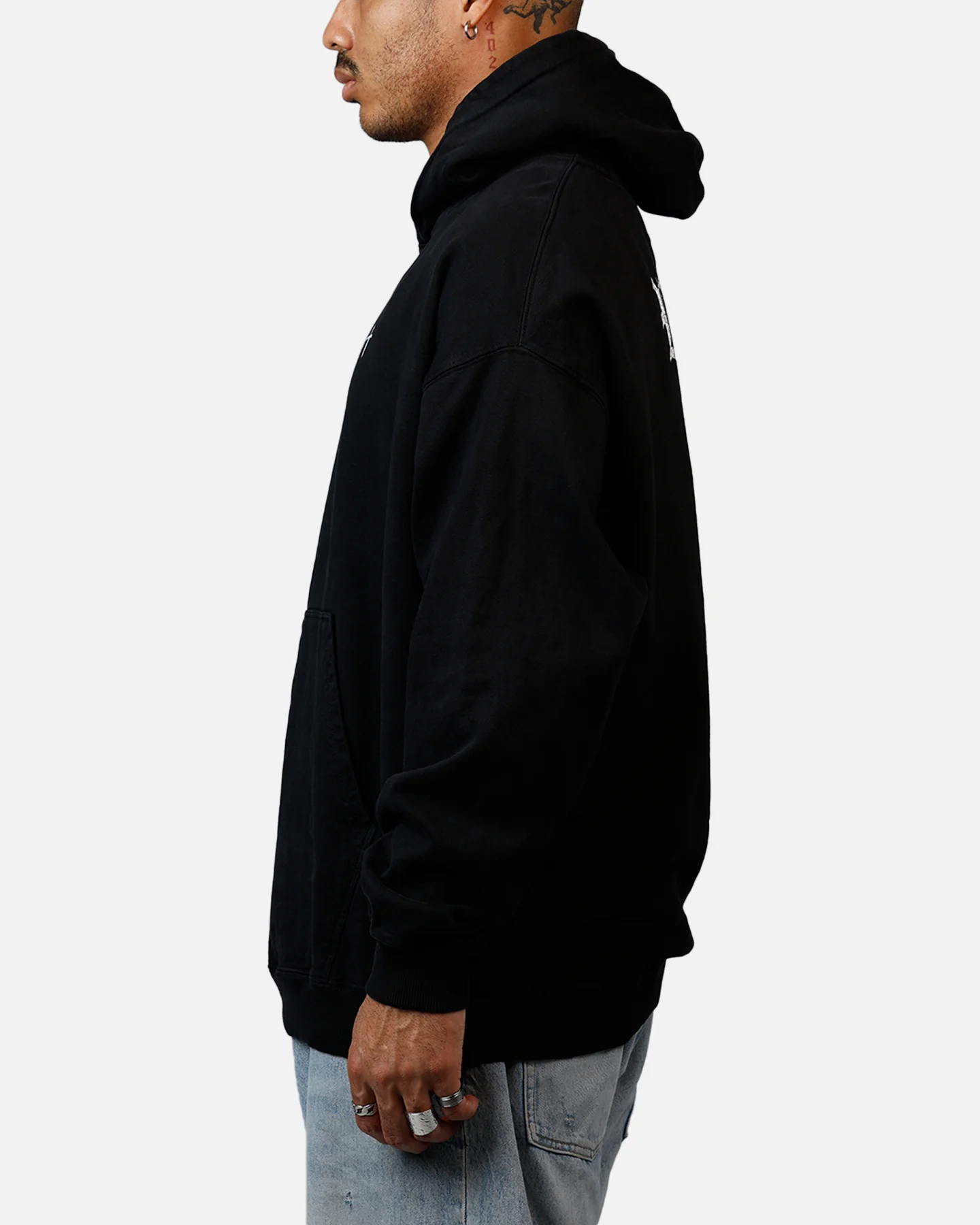 Saint Morta Fallen Rising Boxy Hoodie Black - Image 5