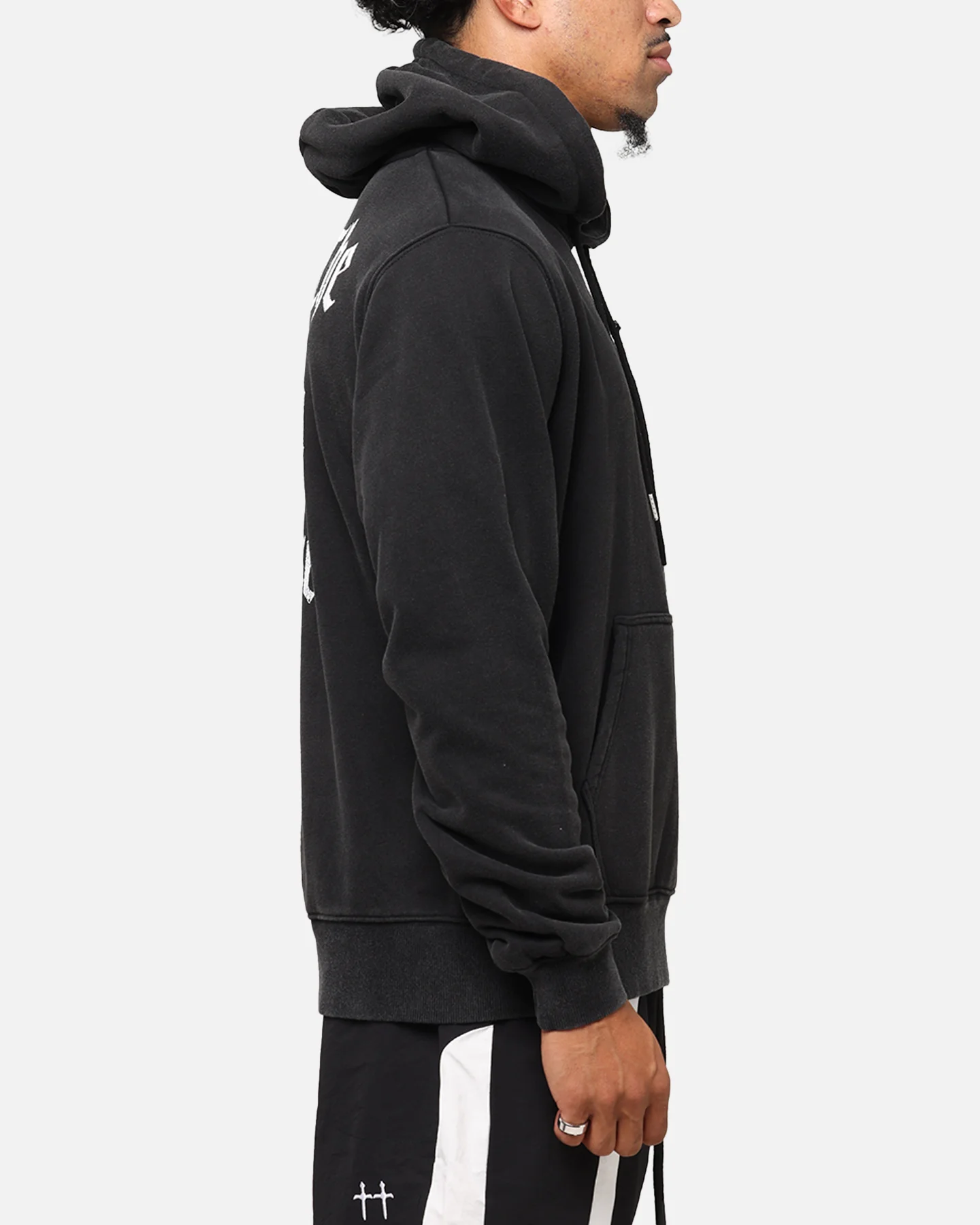 Saint Morta Fallen Rising Boxy Hoodie Vintage Black - Image 5