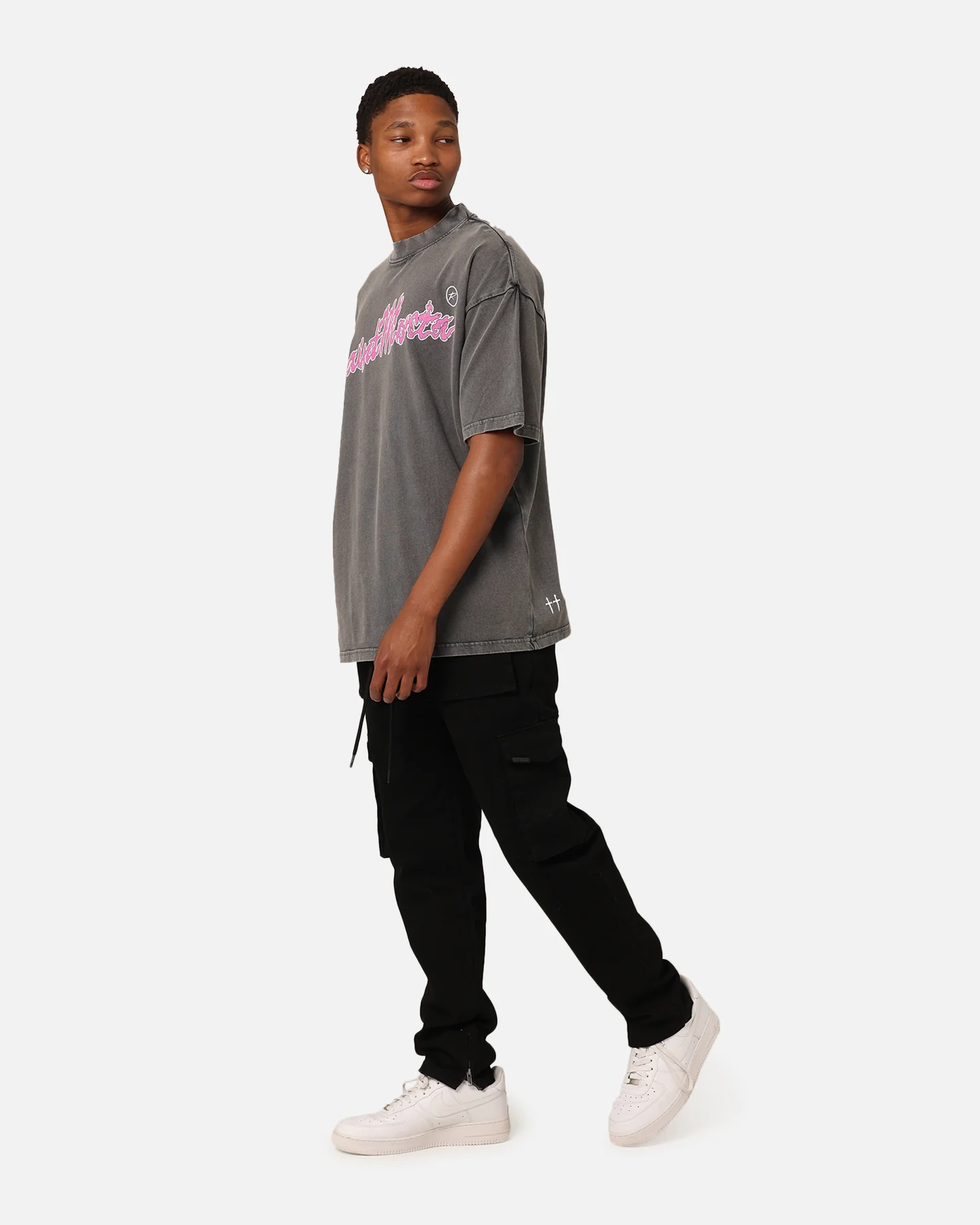 Saint Morta Firestarter T-Shirt Washed Charcoal - Image 2