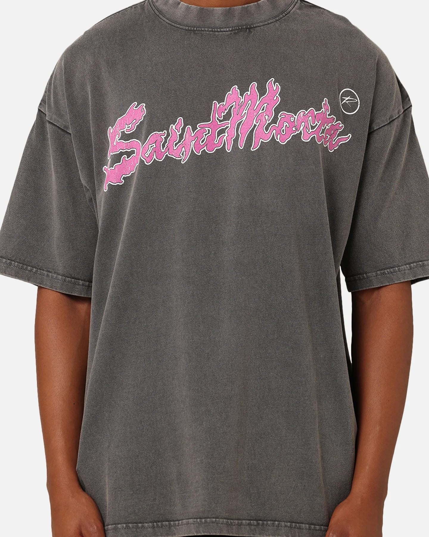 Saint Morta Firestarter T-Shirt Washed Charcoal - Image 3