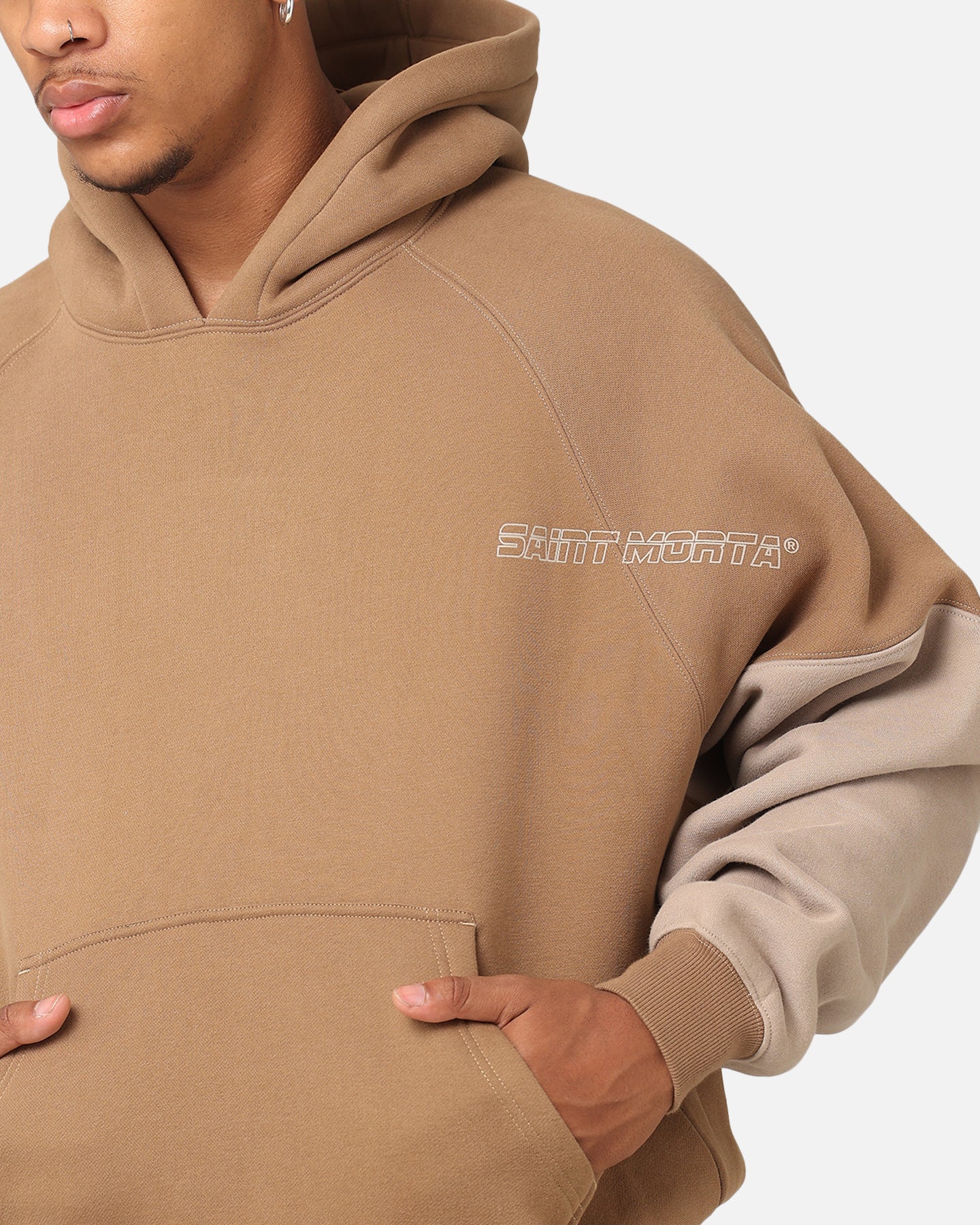 Saint Morta First Issue Hoodie Mocha - Image 7