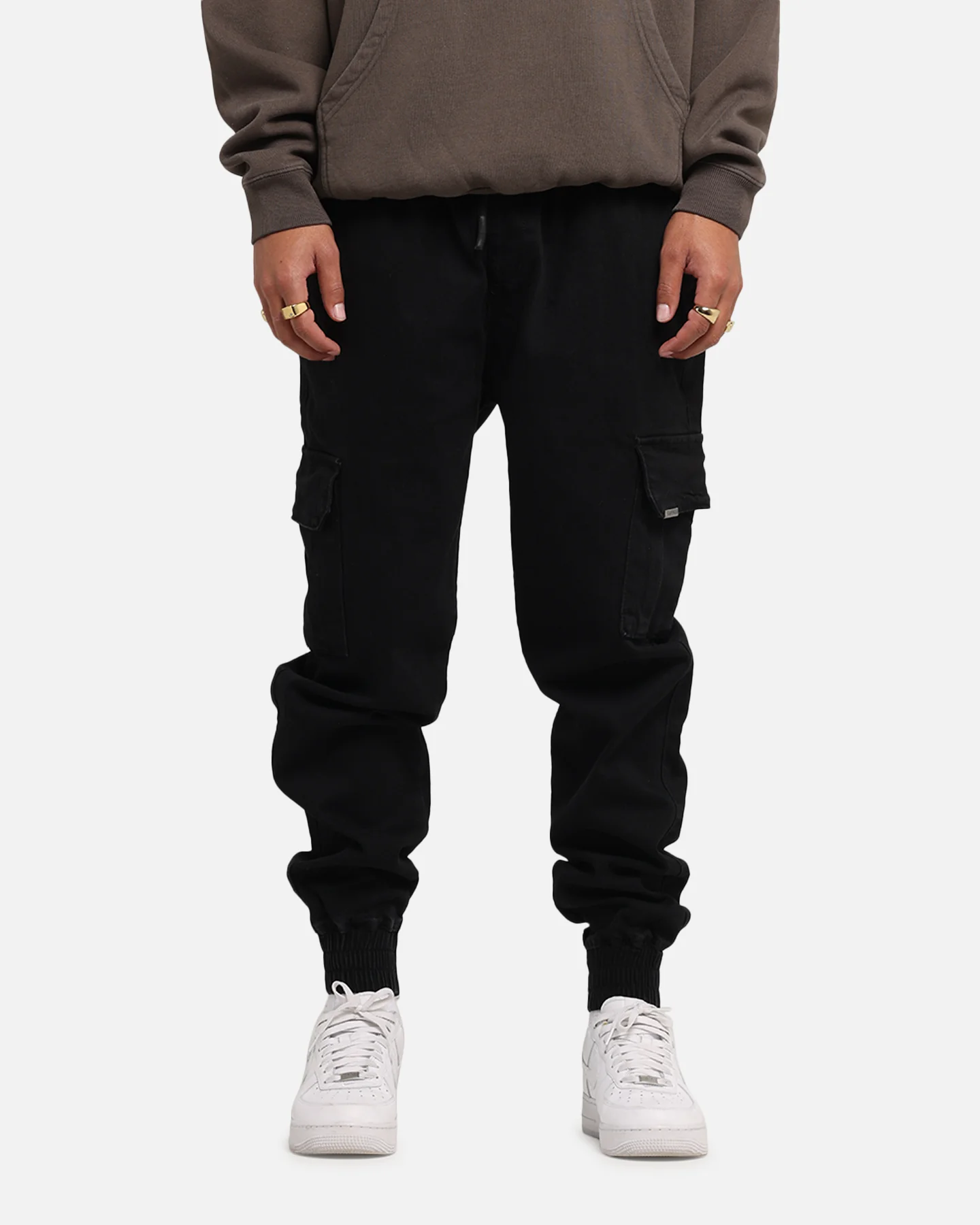 Saint Morta Gothic Cargo Joggers Black Shadow - Image 3