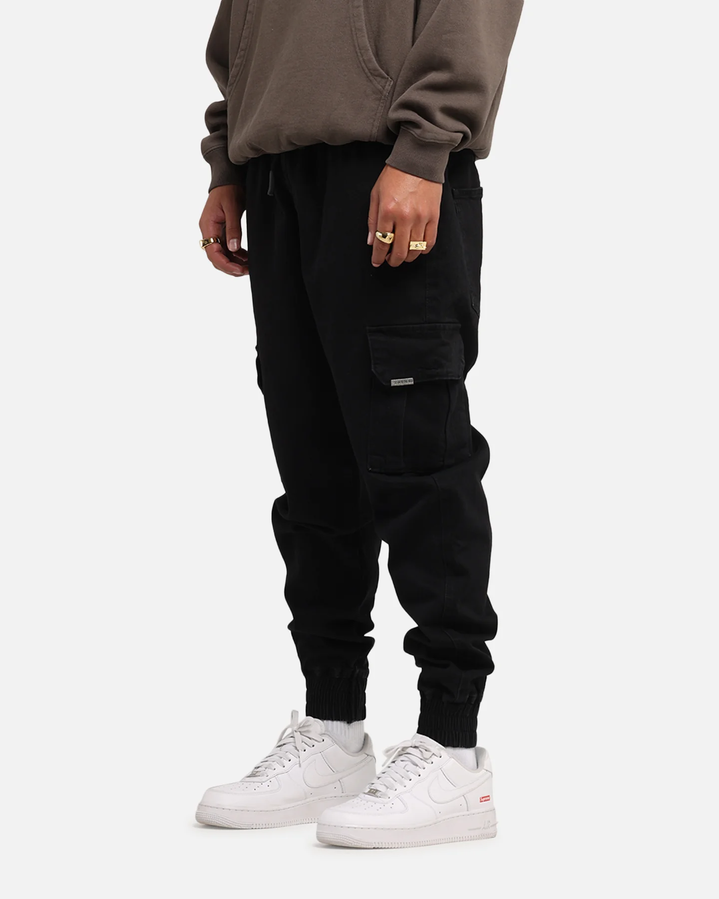 Saint Morta Gothic Cargo Joggers Black Shadow - Image 7