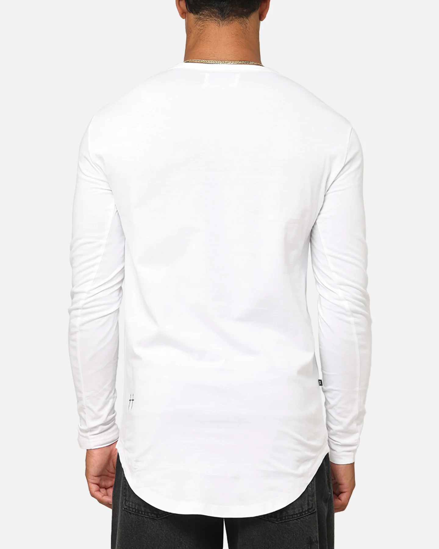 Saint Morta Gothic Monogram El Duplo Long Sleeve T-Shirt White - Image 3