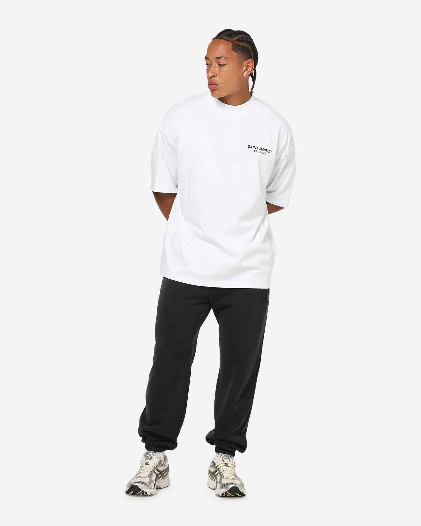 Saint Morta Gothic Sweatpants Sunfade Black - Image 2