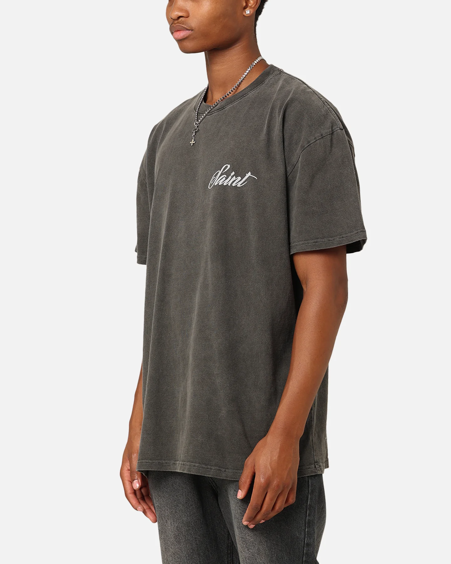 Saint Morta Guardian T-Shirt Black Wash - Image 6