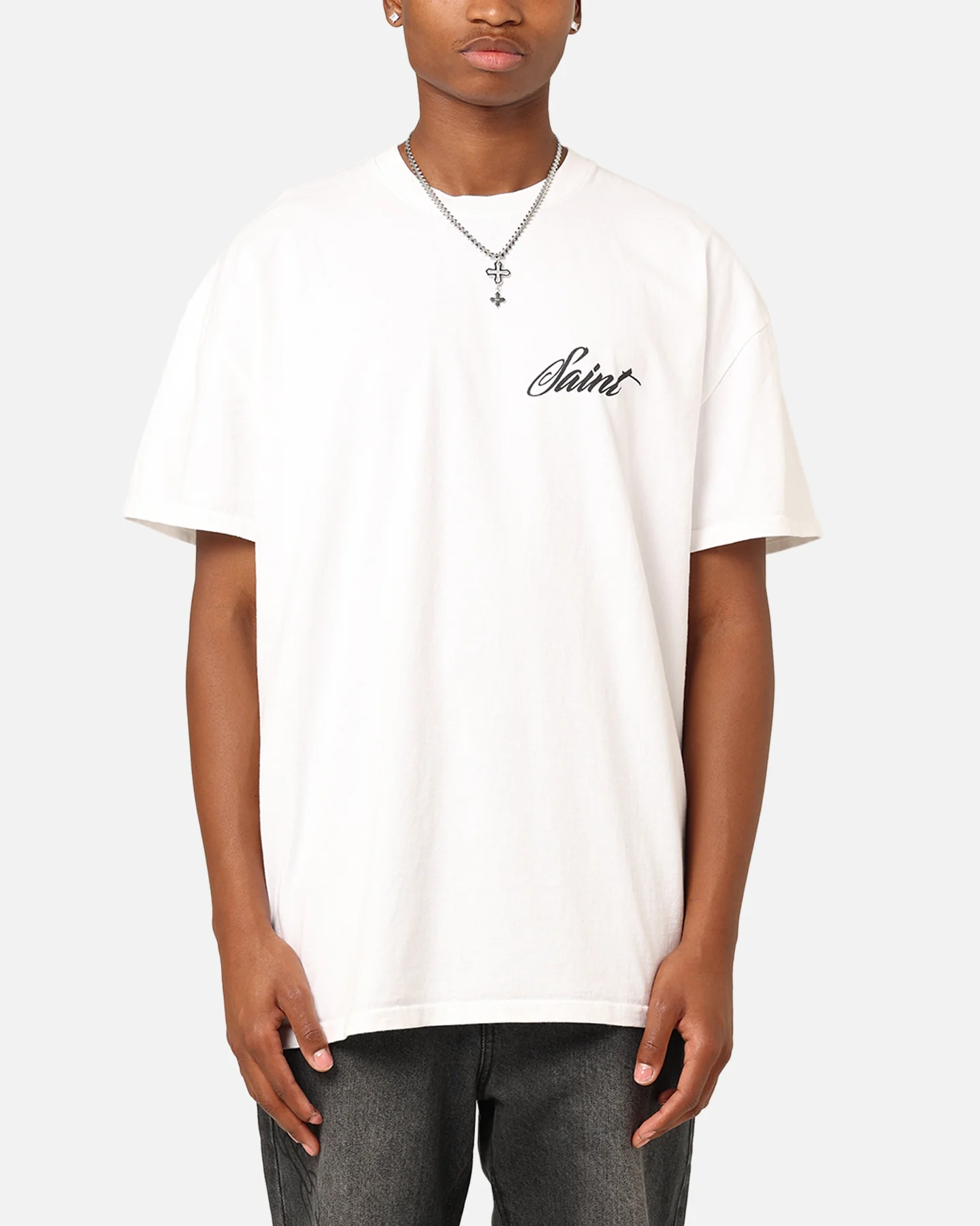 Saint Morta Guardian T-Shirt White - Image 2