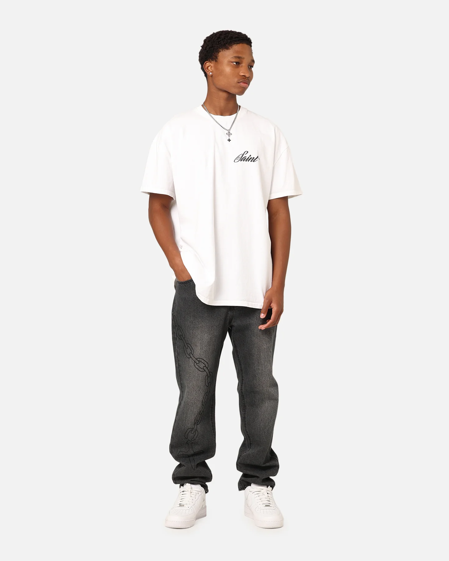 Saint Morta Guardian T-Shirt White - Image 9
