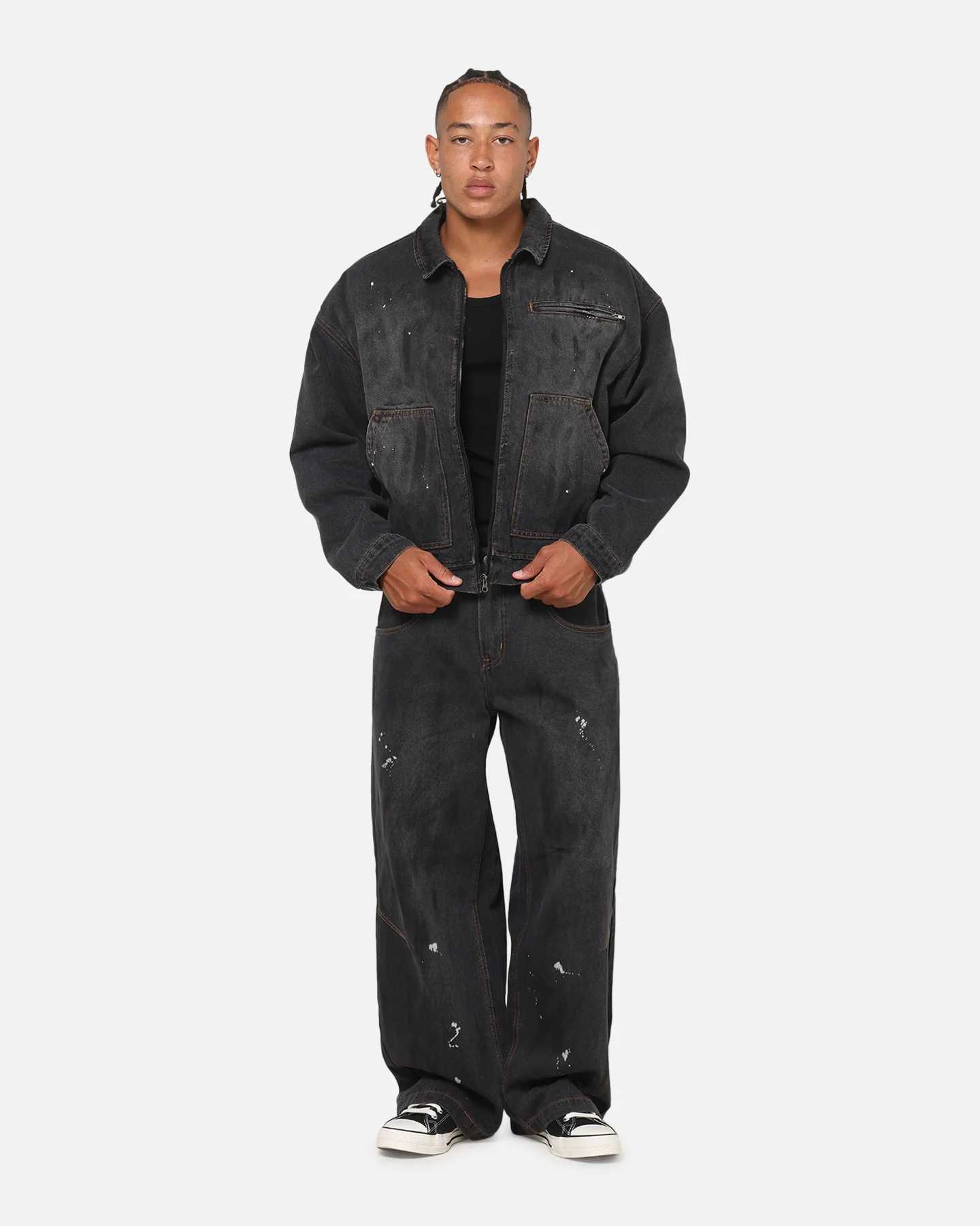 Saint Morta Halo Zip Jacket Smoke Black - Image 2