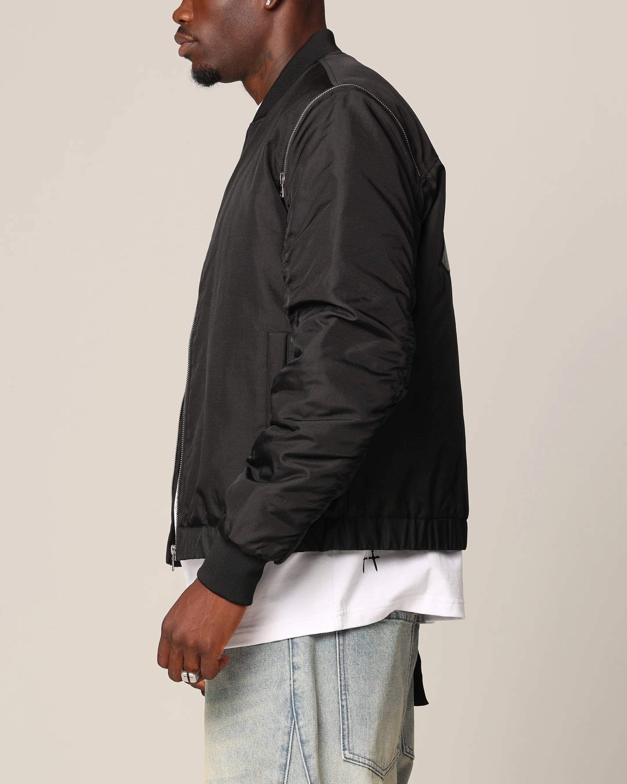 Saint Morta Hell Bat Bomber Jacket Black - Image 6