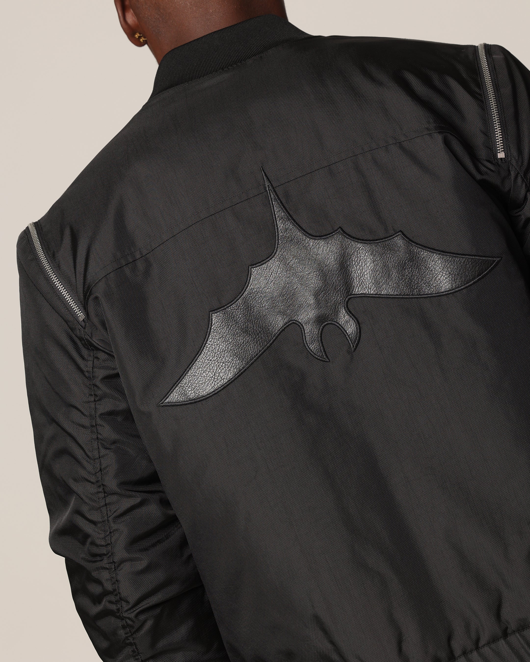 Saint Morta Hell Bat Bomber Jacket Black - Image 7