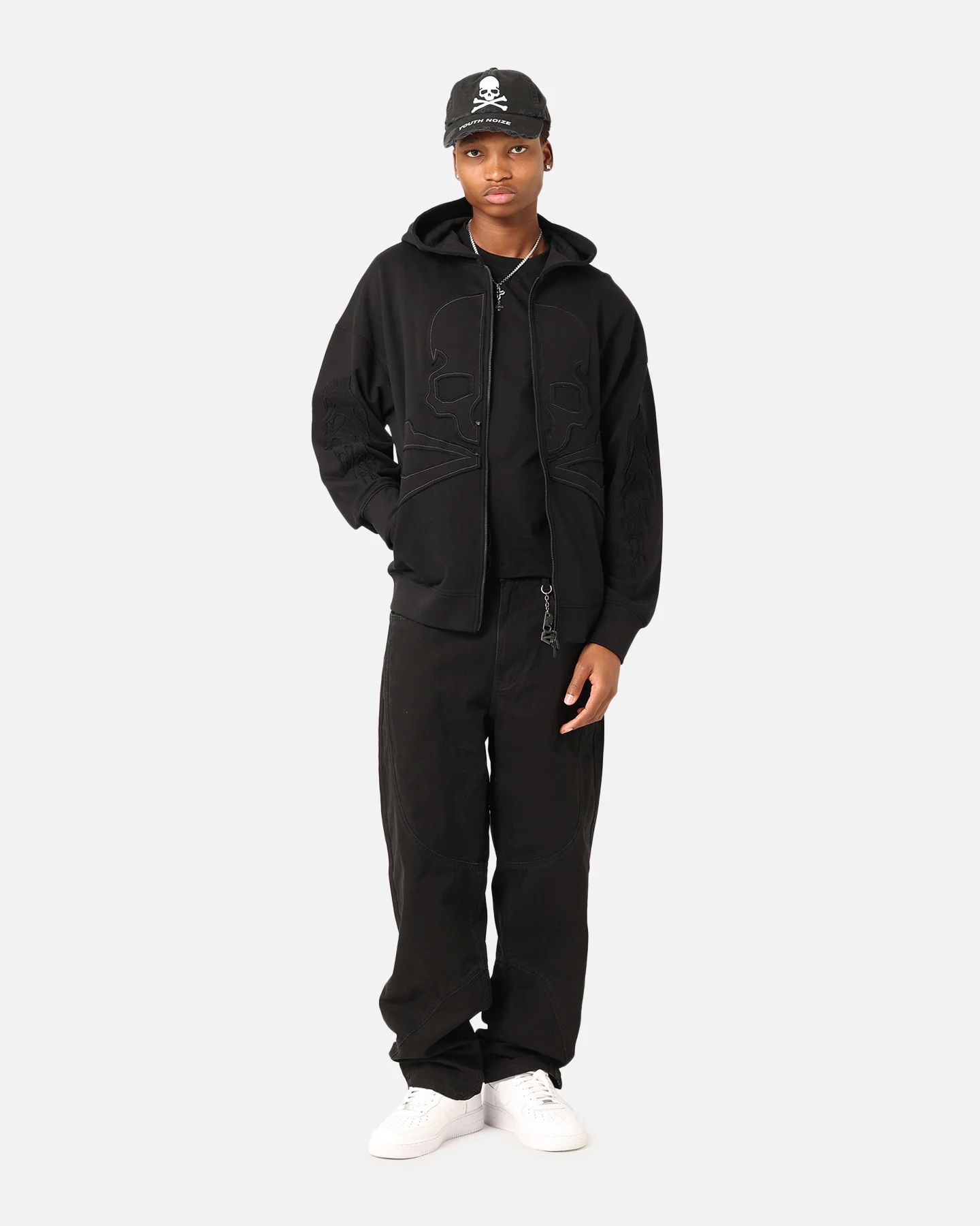 Saint Morta Hellfire Zip Hoodie Black - Image 8