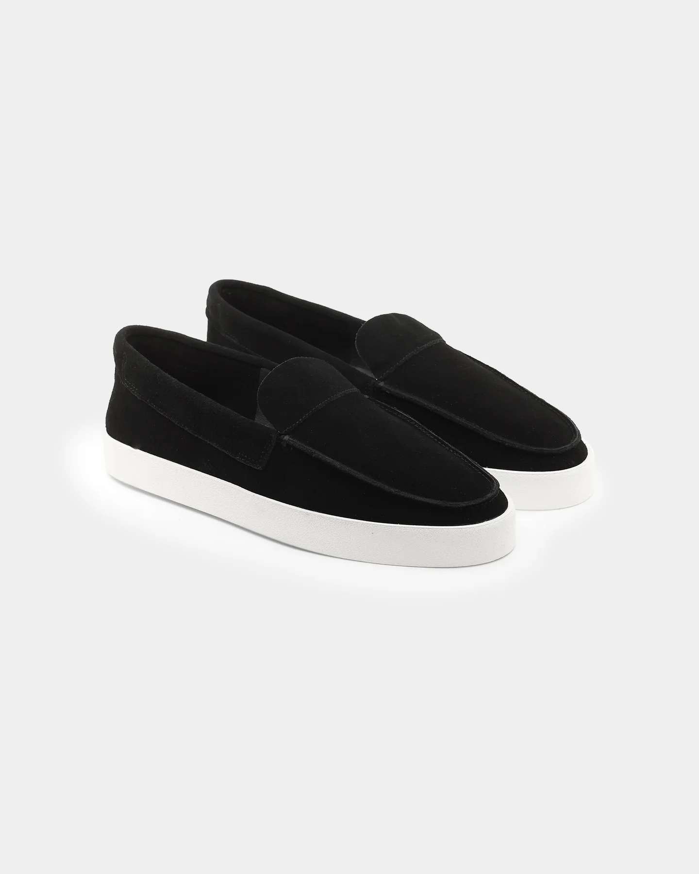 Saint Morta Hemisphere Suede Slip On Loafer Black/White - Image 3