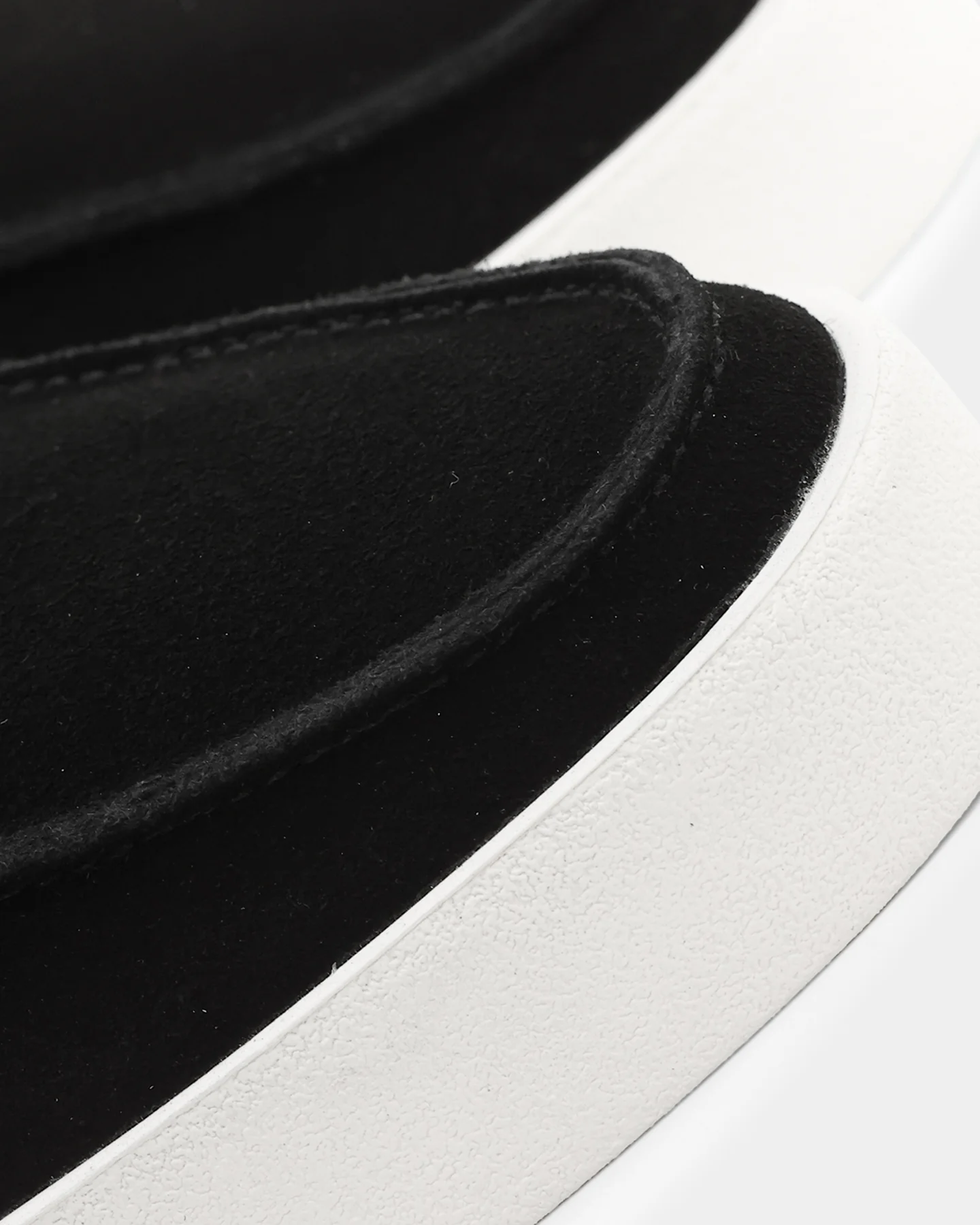 Saint Morta Hemisphere Suede Slip On Loafer Black/White - Image 8