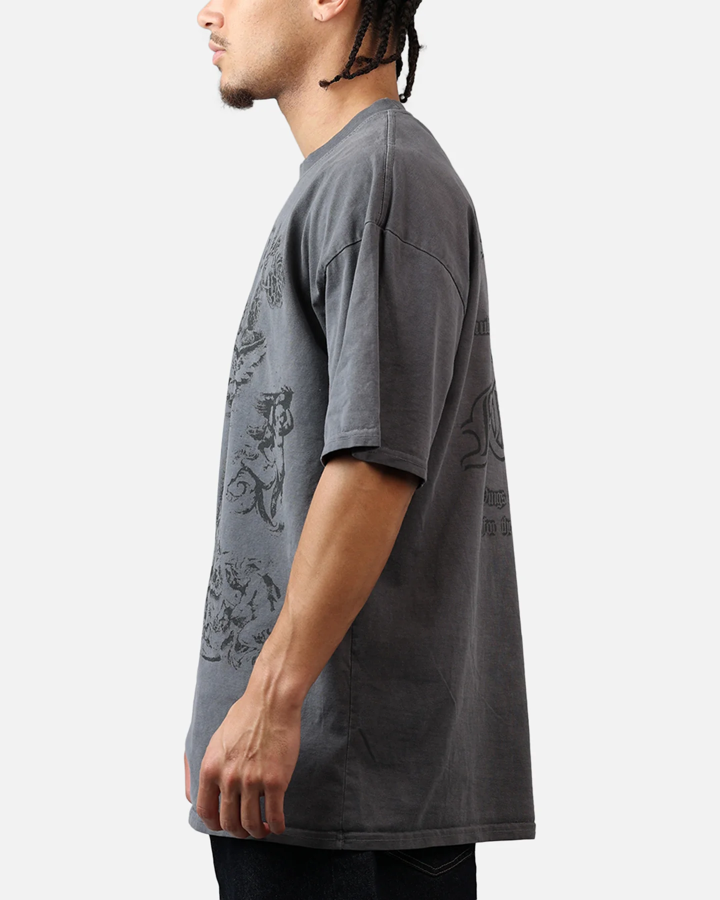 Saint Morta Holy Ghost T-Shirt Washed Charcoal - Image 5
