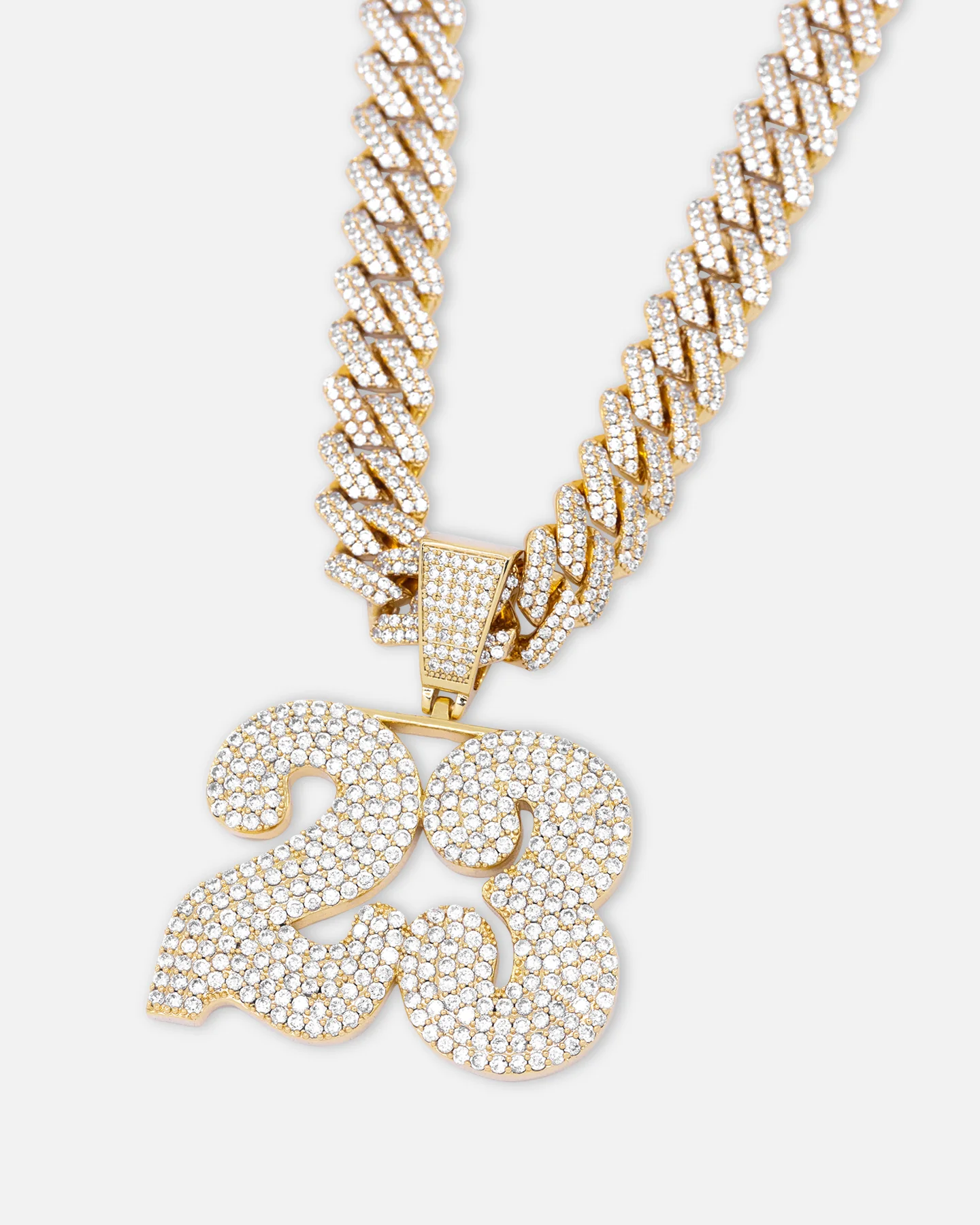 Saint Morta Iced 23 Pendant Iced Gold - Image 7