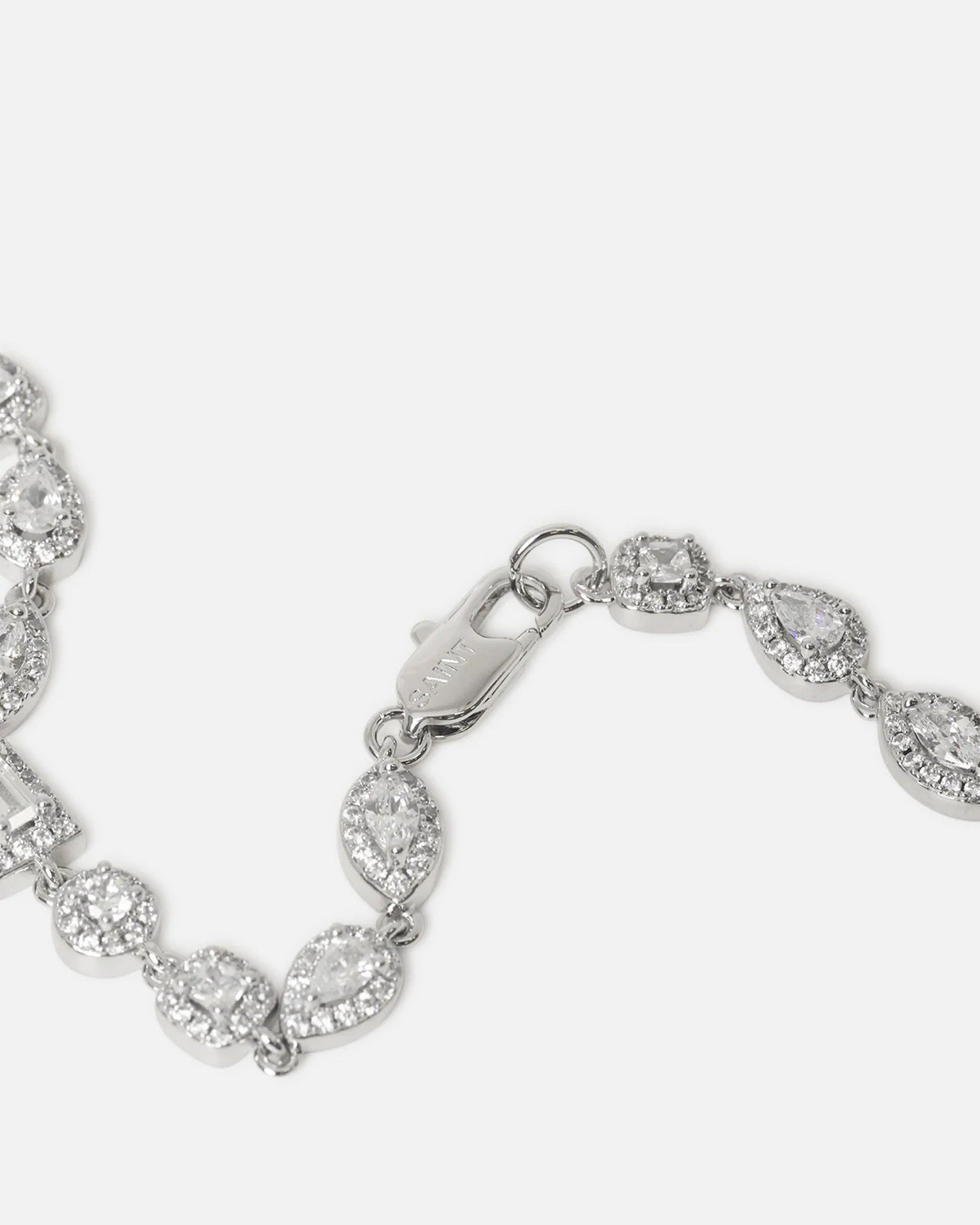 Saint Morta Iced Cluster Chain Iced White Gold - Image 6