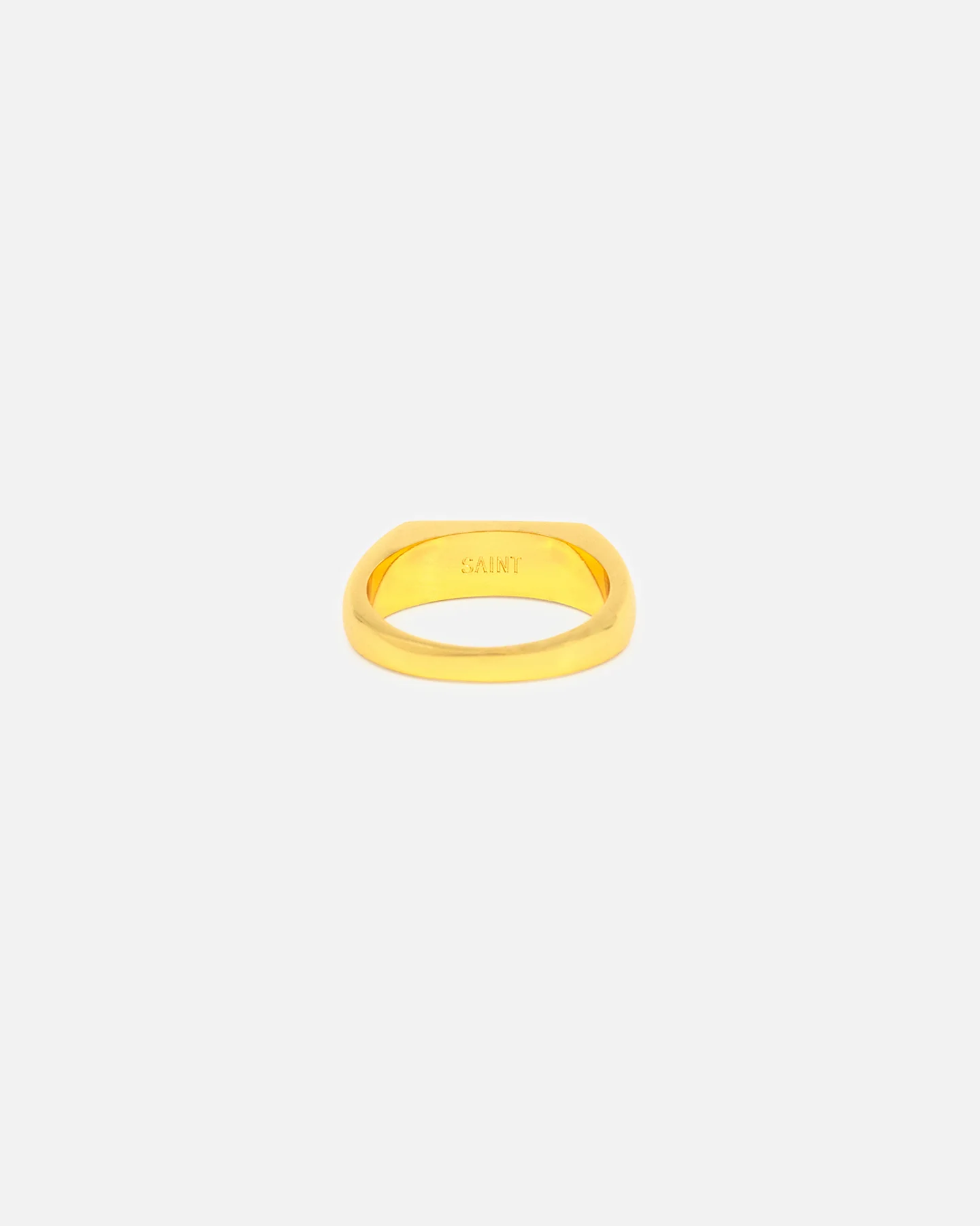 Saint Morta Iced Stars Signet Ring Gold - Image 5