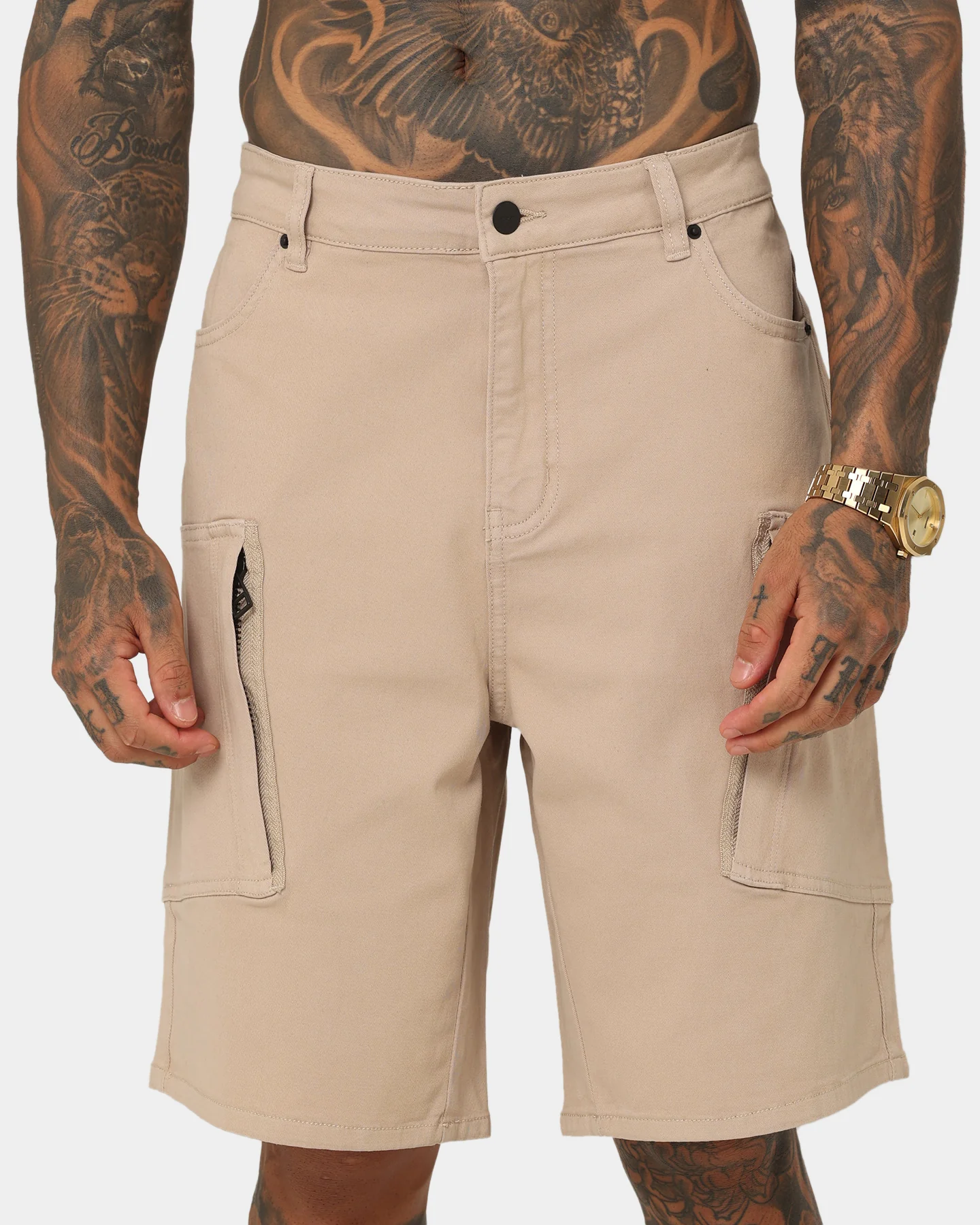 Saint Morta Jupiter Military Shorts Stone - Image 7