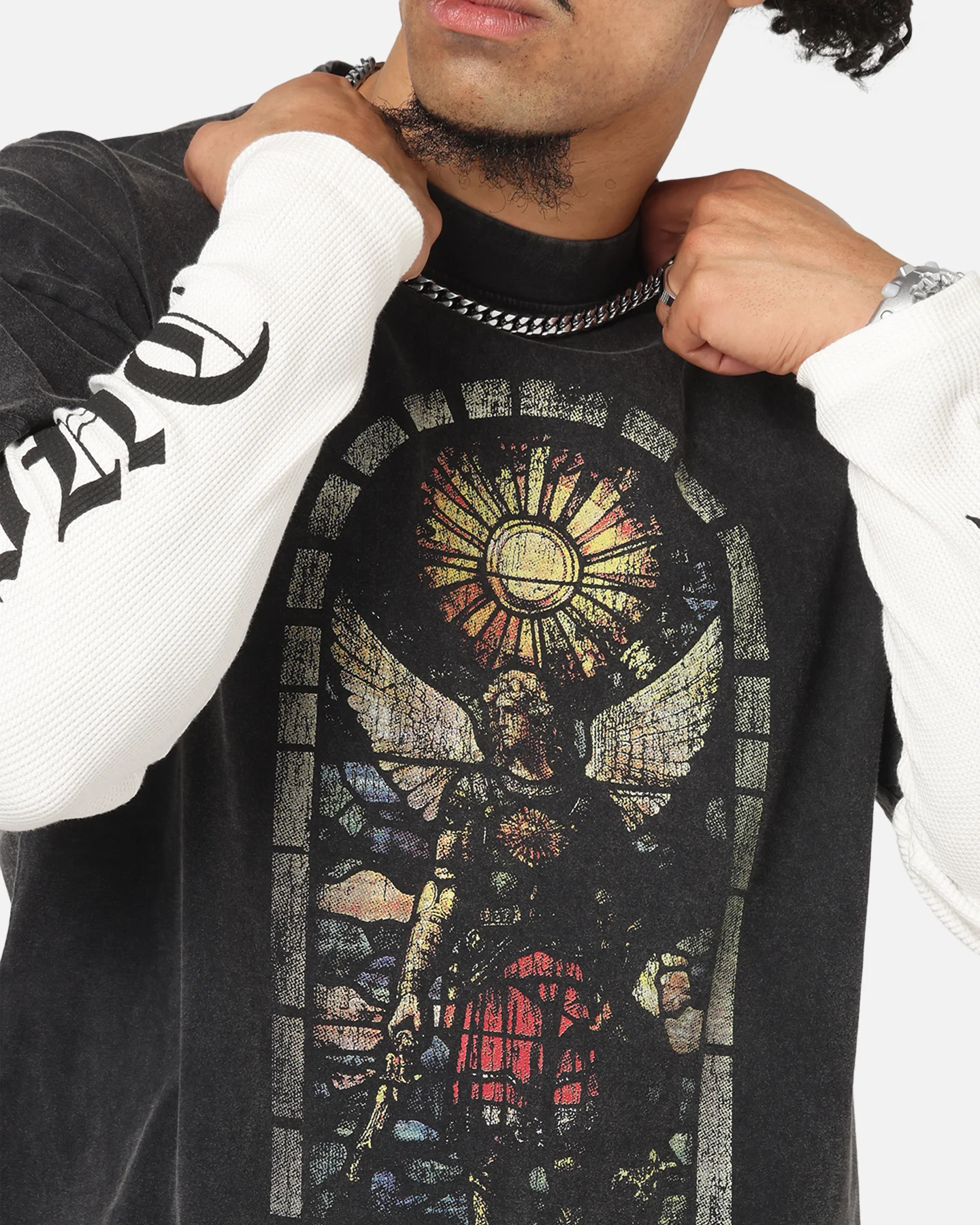 Saint Morta Kingdomcome Long Sleeve T-Shirt Vintage Black - Image 6