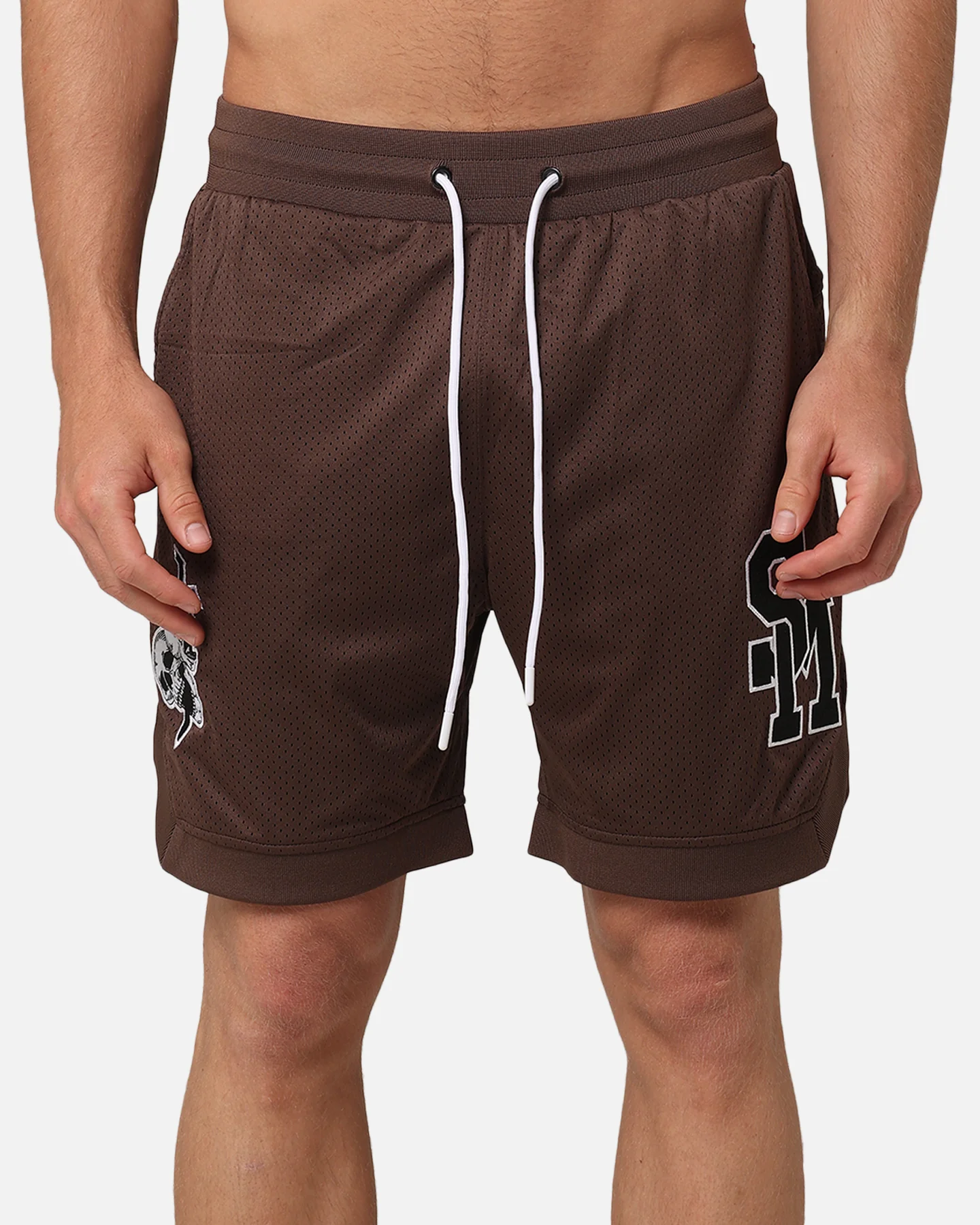 Saint Morta La Rambla Basketball Shorts Dark Brown - Image 7