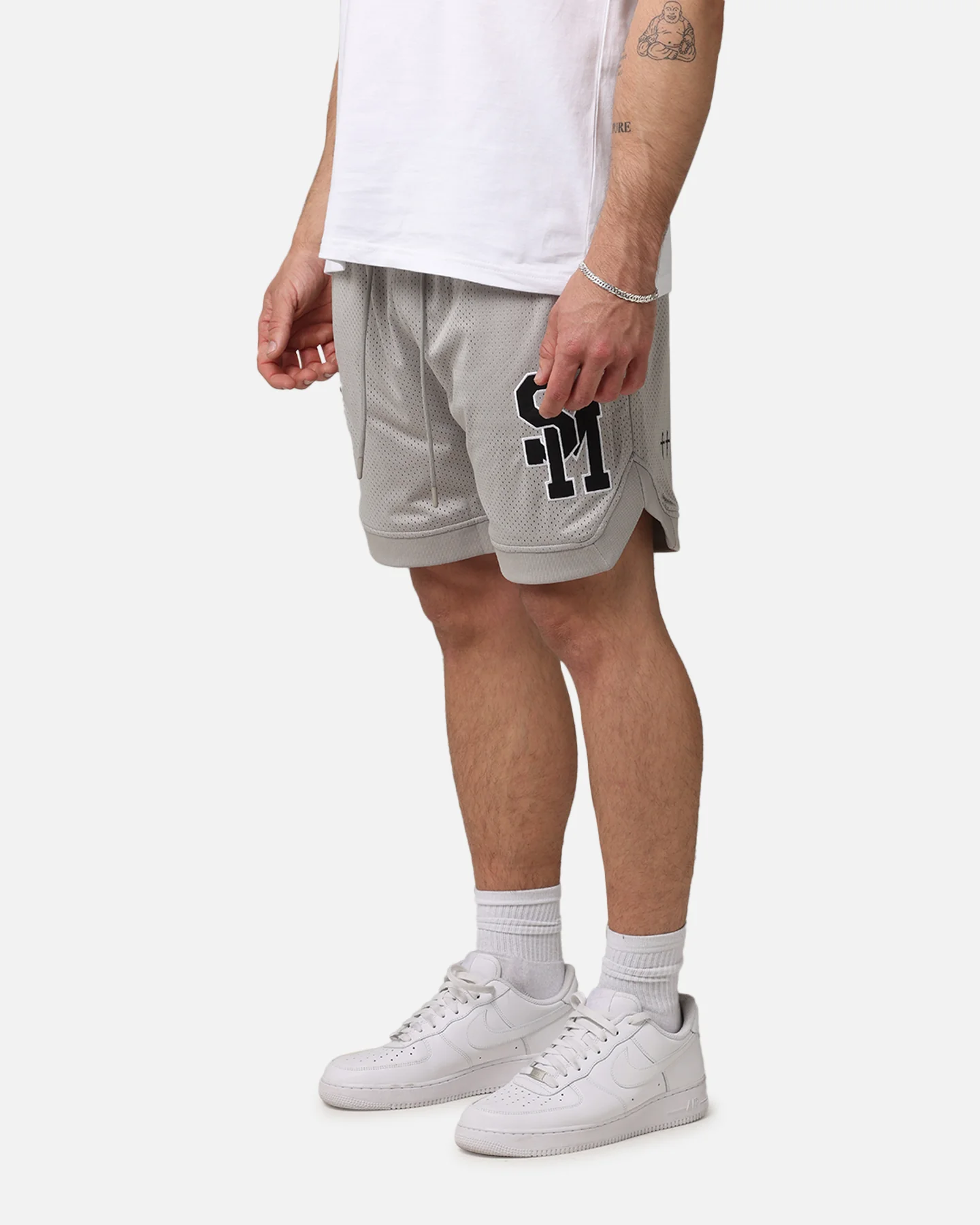 Saint Morta La Rambla Basketball Shorts Light Grey - Image 6
