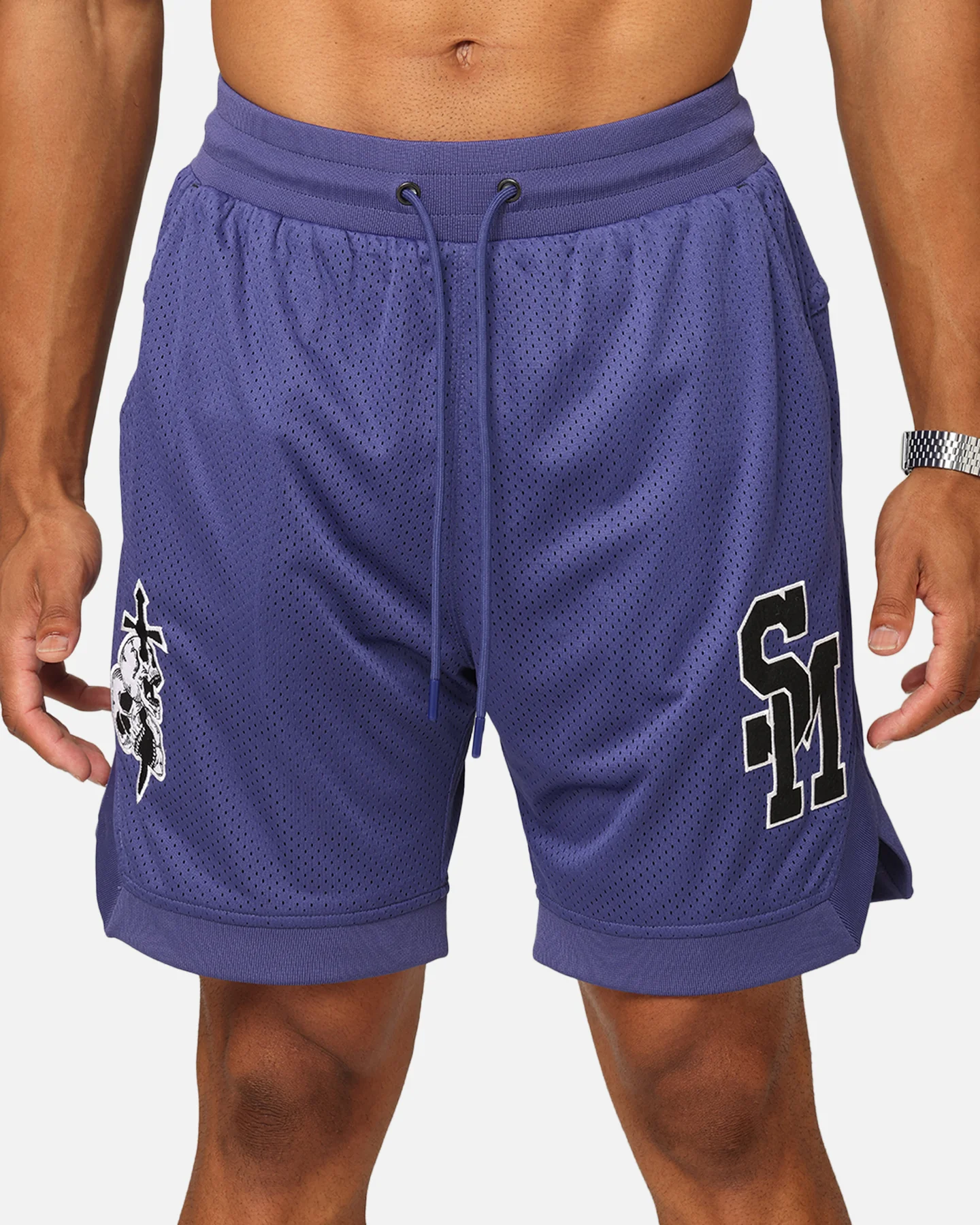 Saint Morta La Rambla Basketball Shorts Purple - Image 7