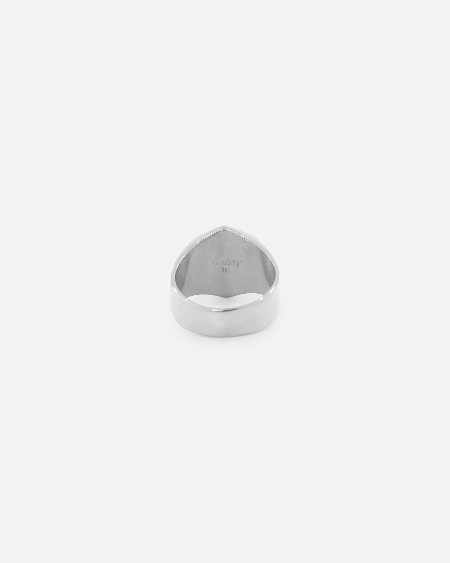 Saint Morta Lapis Octagon Signet Ring White Gold - Image 5