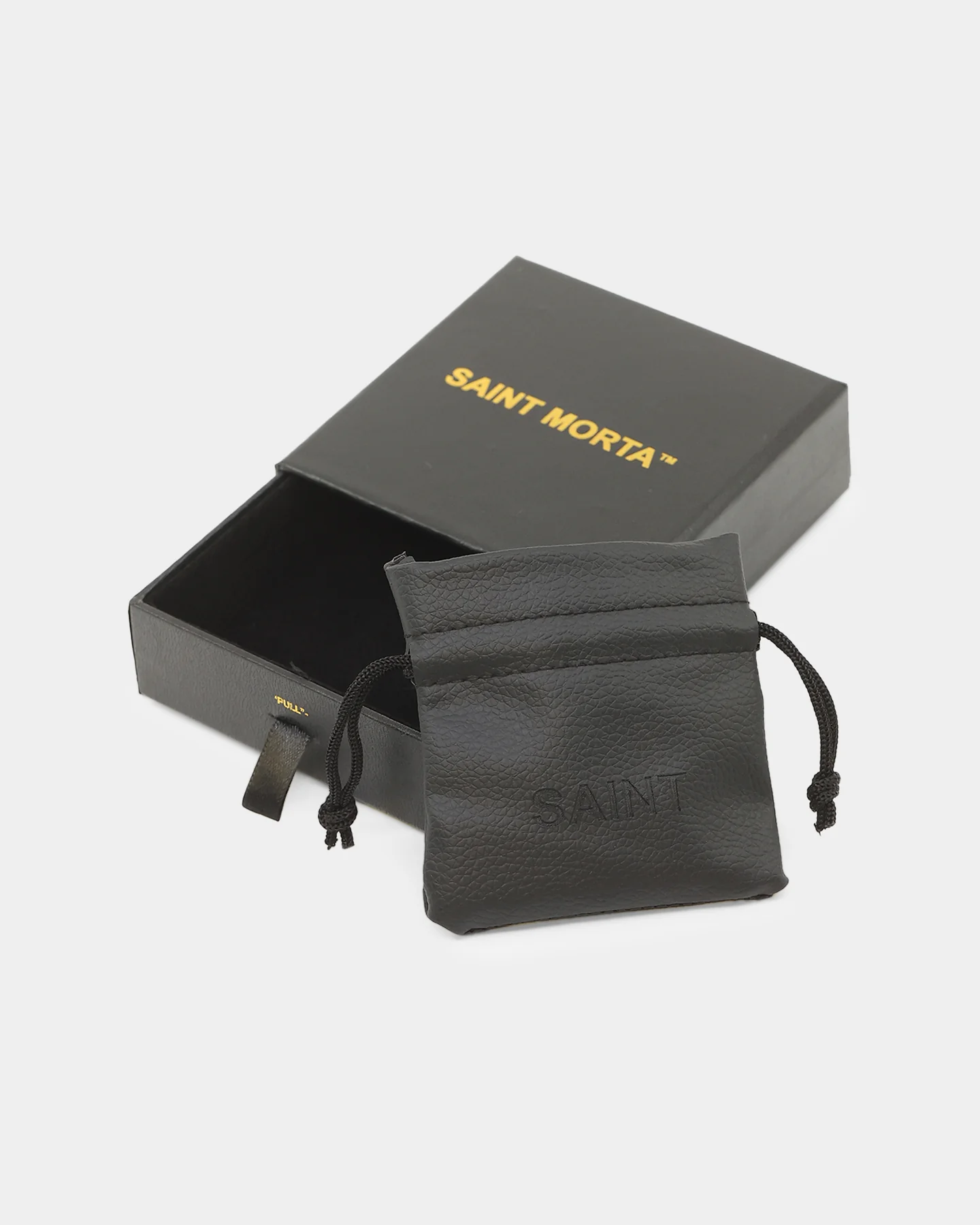 Saint Morta Leather Corium Bracelet Black - Image 8