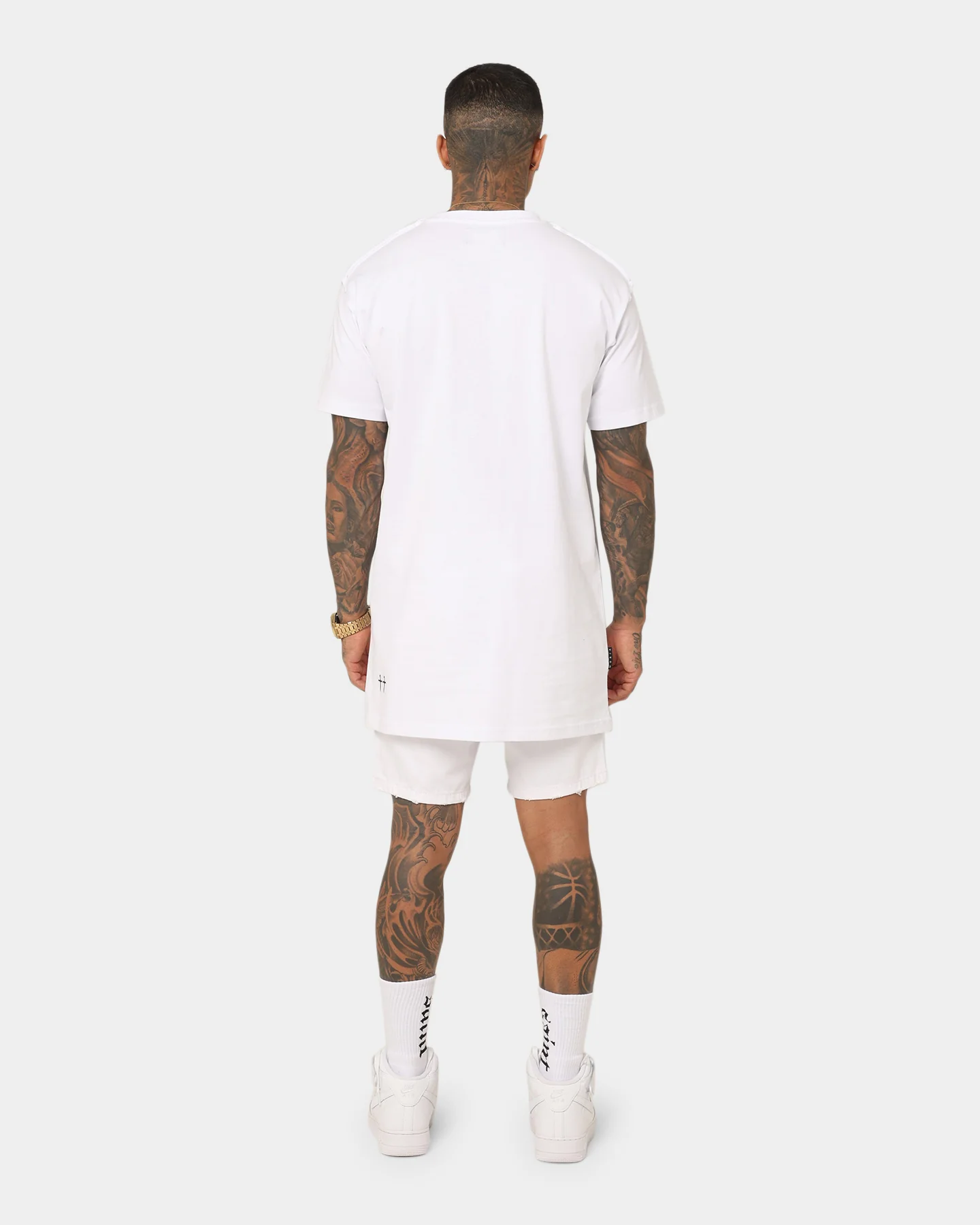 Saint Morta Liberty Lafayette T-Shirt White/Black - Image 8
