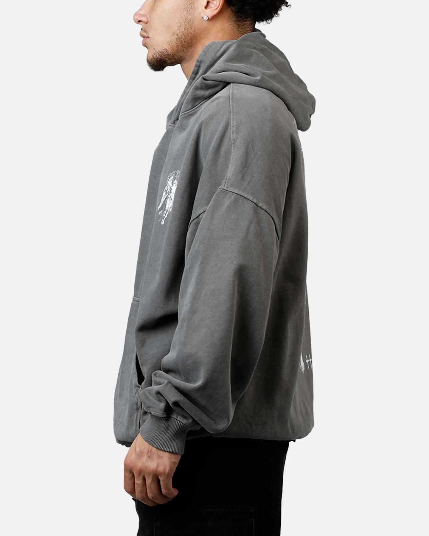 Saint Morta Lucian Premium Hoodie Washed Charcoal - Image 5