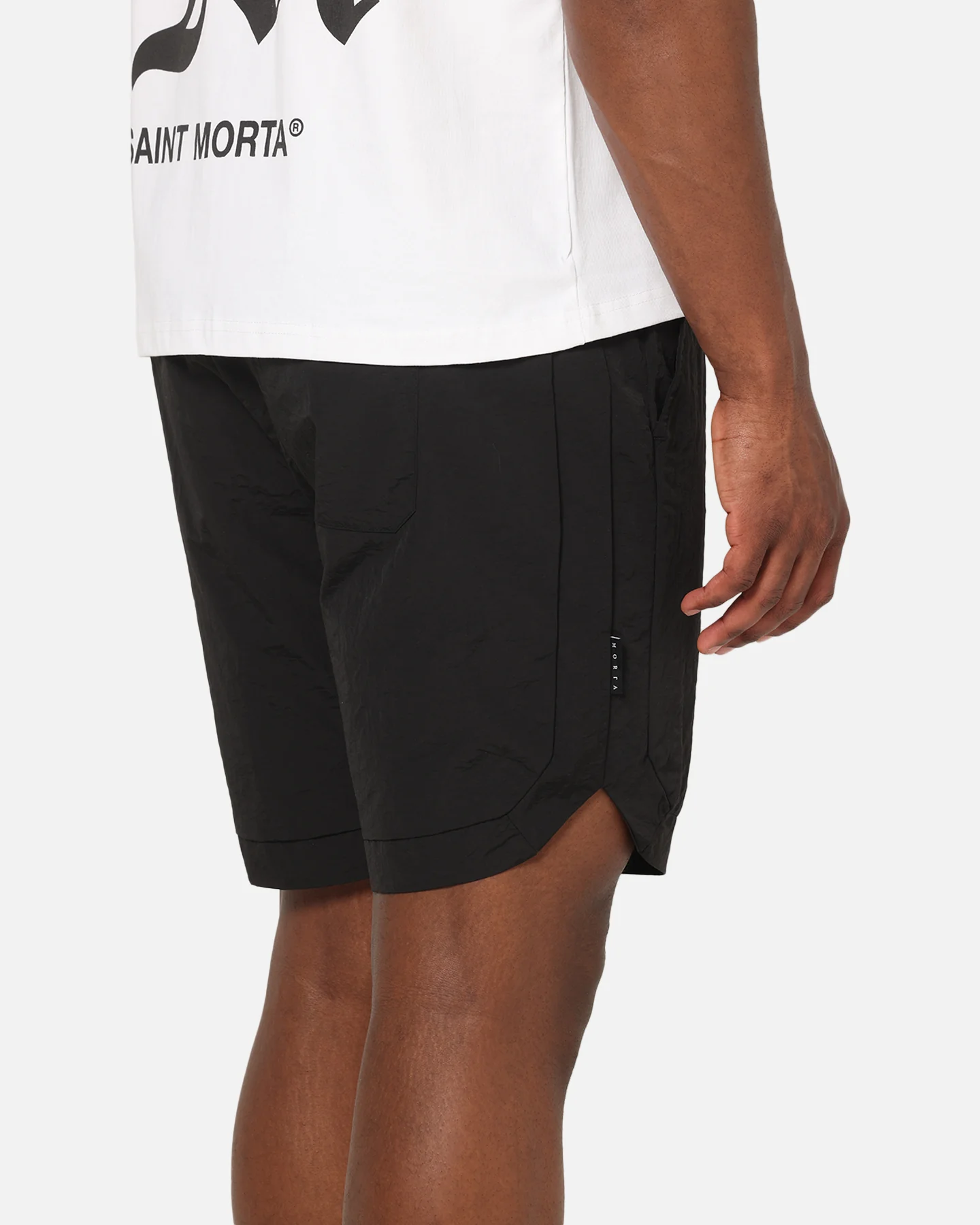 Saint Morta Lucius Shorts Black/Pink - Image 4