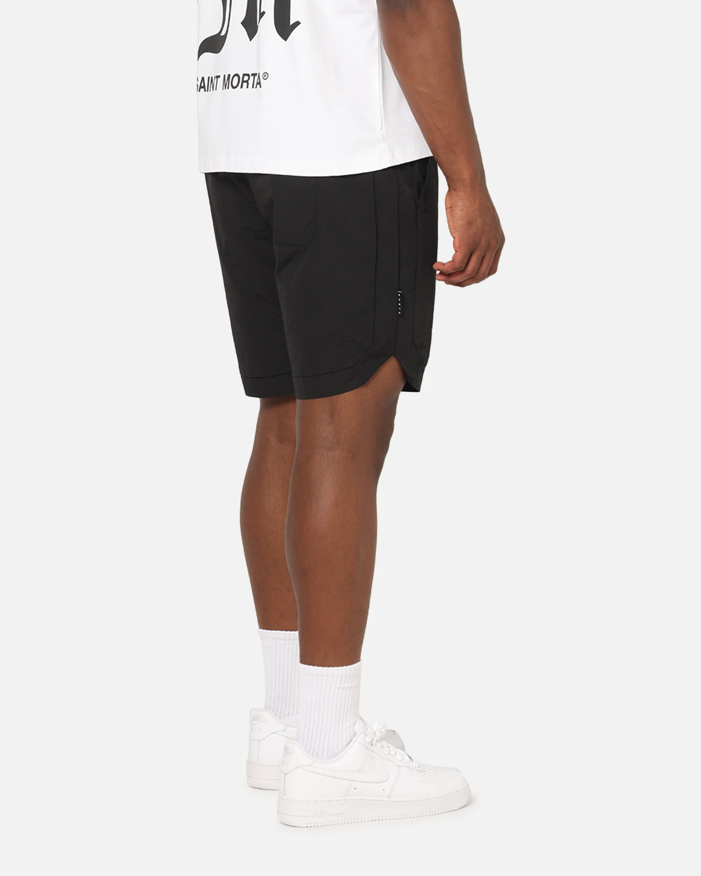 Saint Morta Lucius Shorts Black/Pink - Image 5
