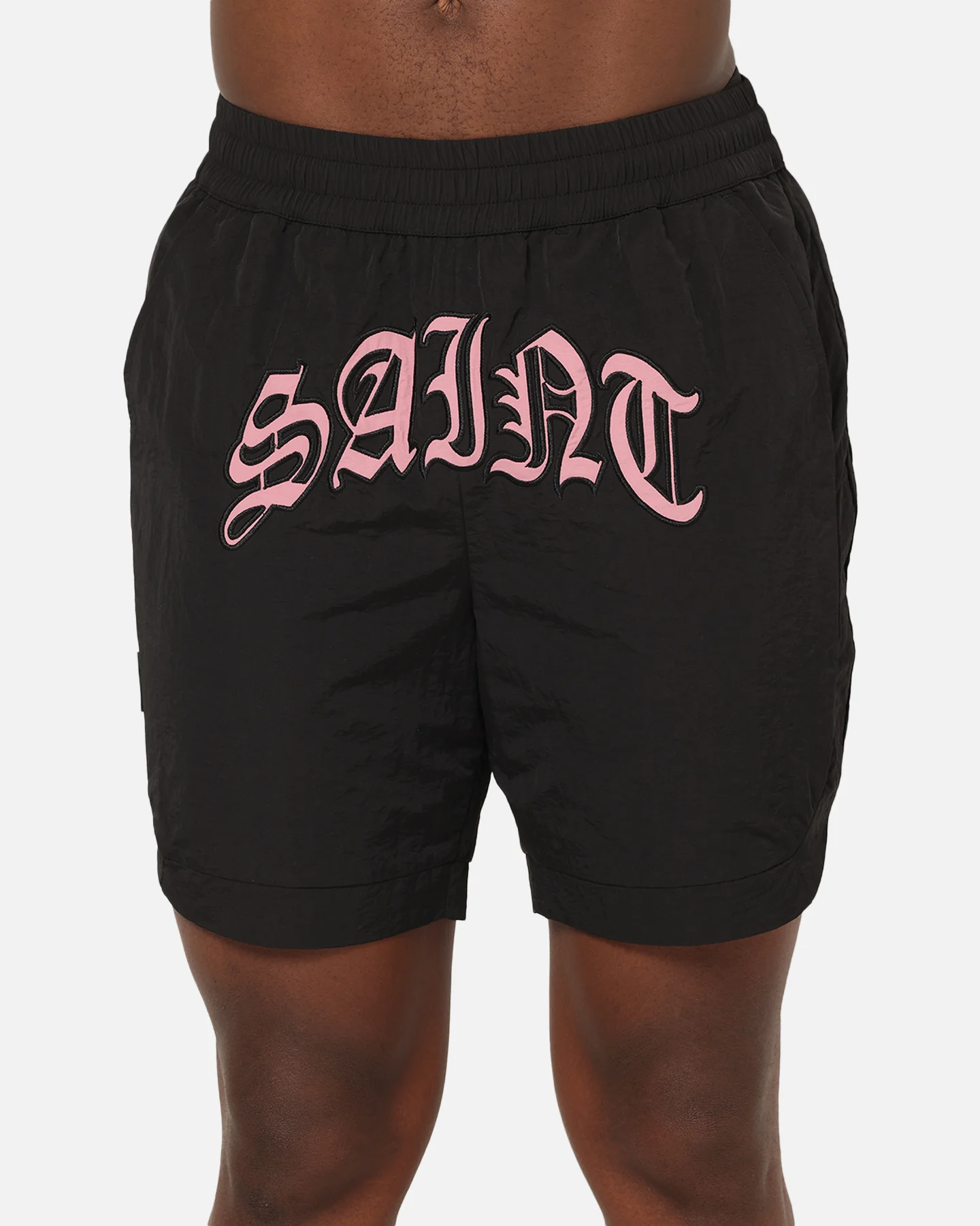 Saint Morta Lucius Shorts Black/Pink - Image 7
