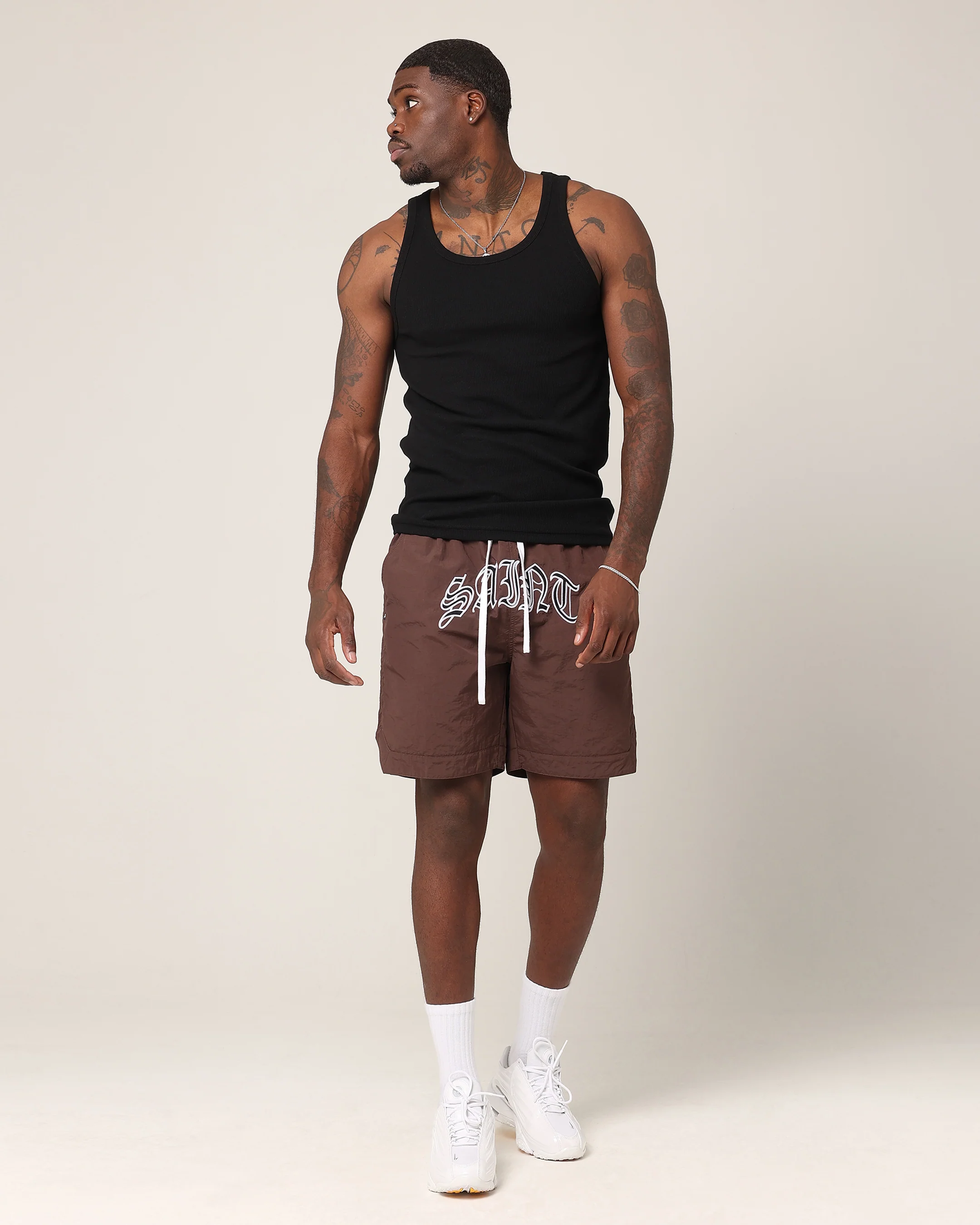 Saint Morta Lucius Shorts Chocolate - Image 2