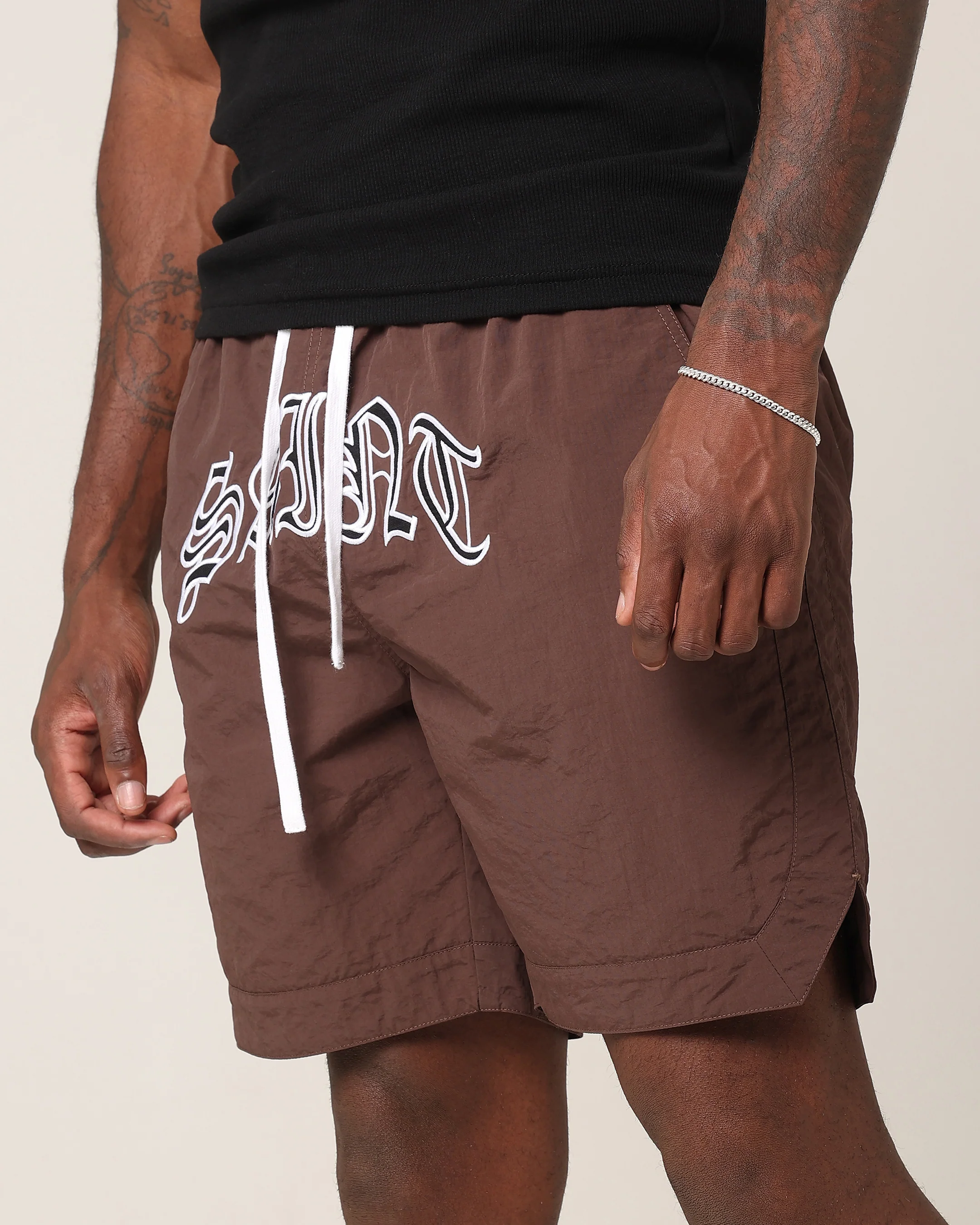 Saint Morta Lucius Shorts Chocolate - Image 3