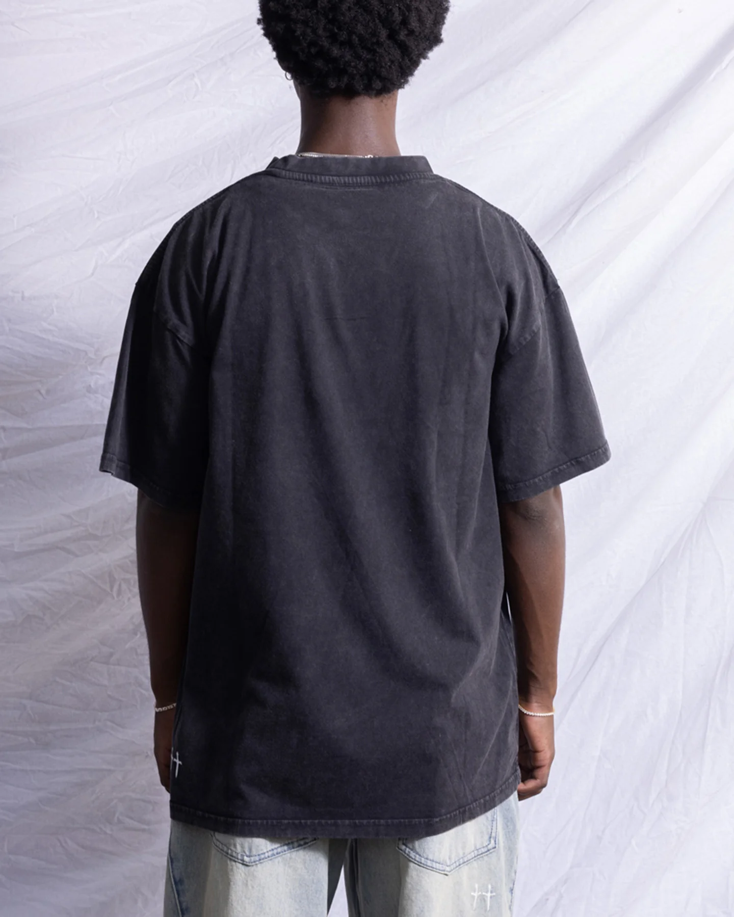 Saint Morta Melbourne Champions Racing T-Shirt Black Acidwash - Image 4